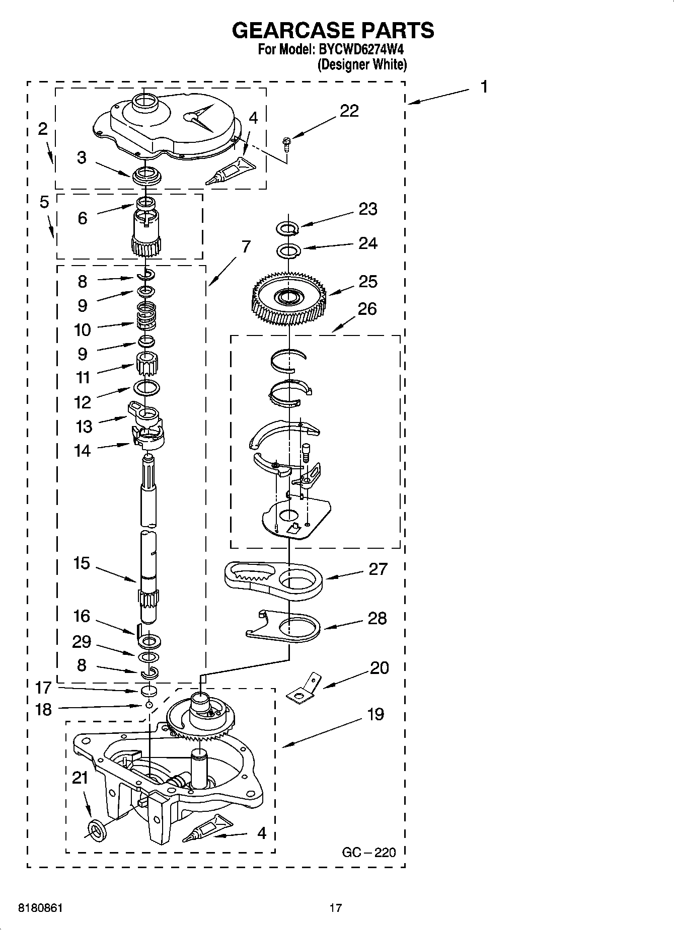 11 - GEARCASE PARTS