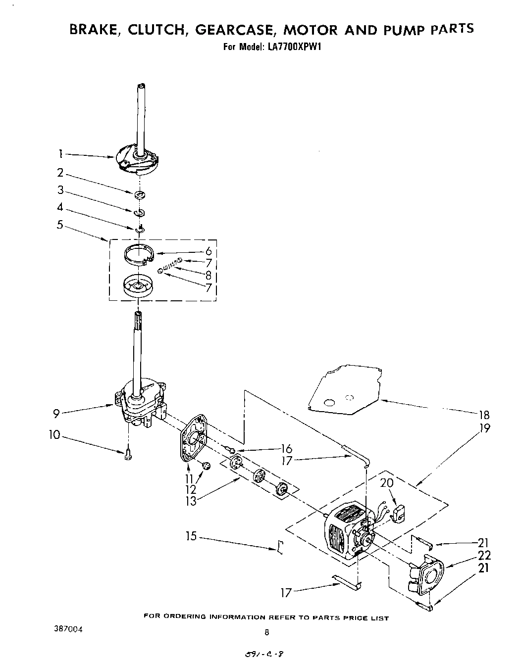 06 - BRAKE, CLUTCH, GEARCASE, MOTOR AND PUMP