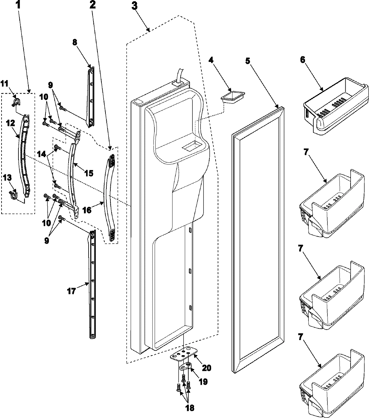 04 - FREEZER DOOR
