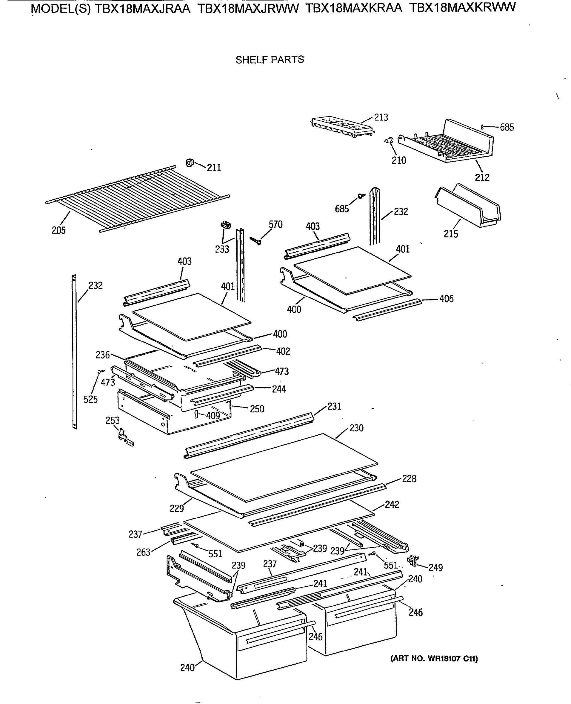 SHELF PARTS