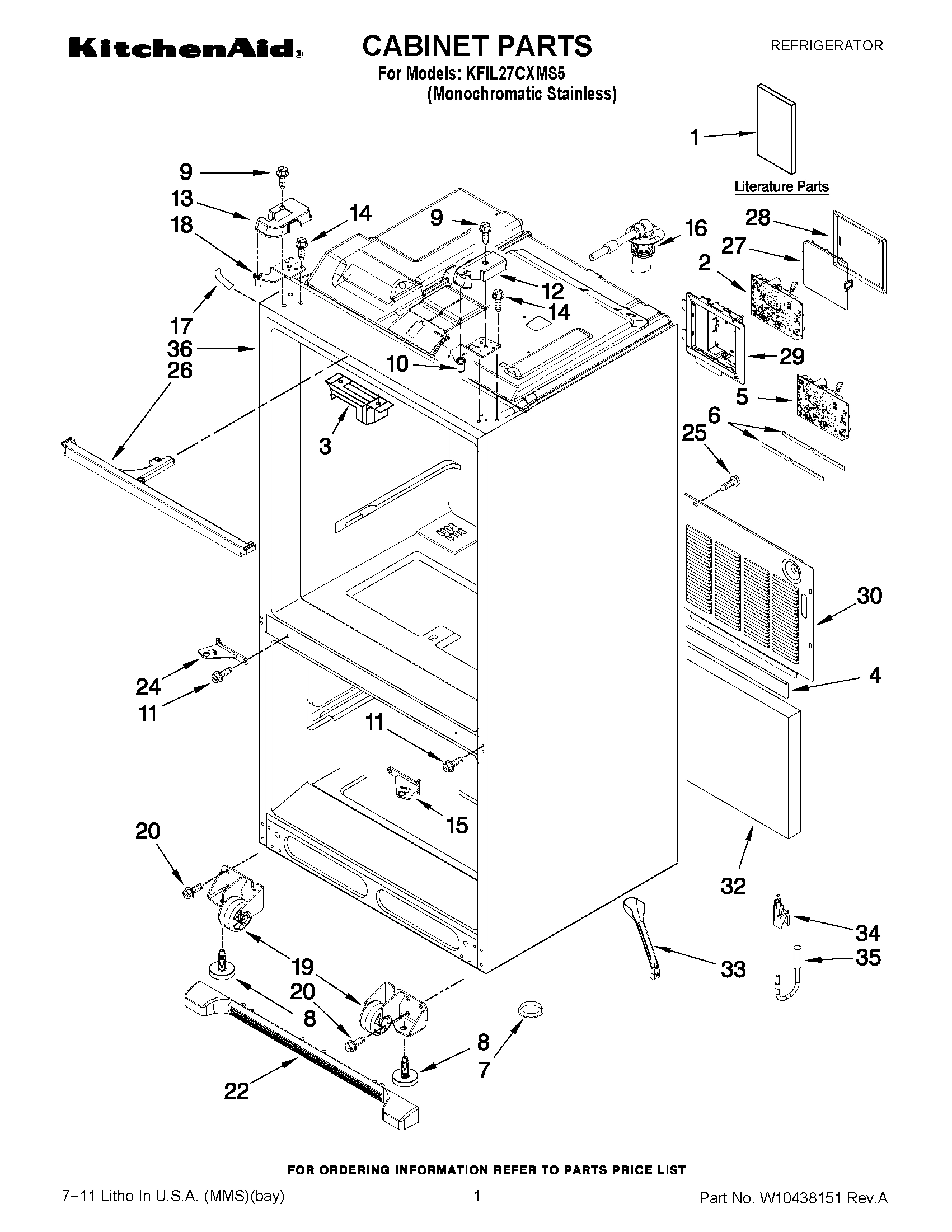 01 - CABINET PARTS