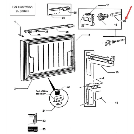837002 Fisher & Paykel Refrigerator Anti-Rack