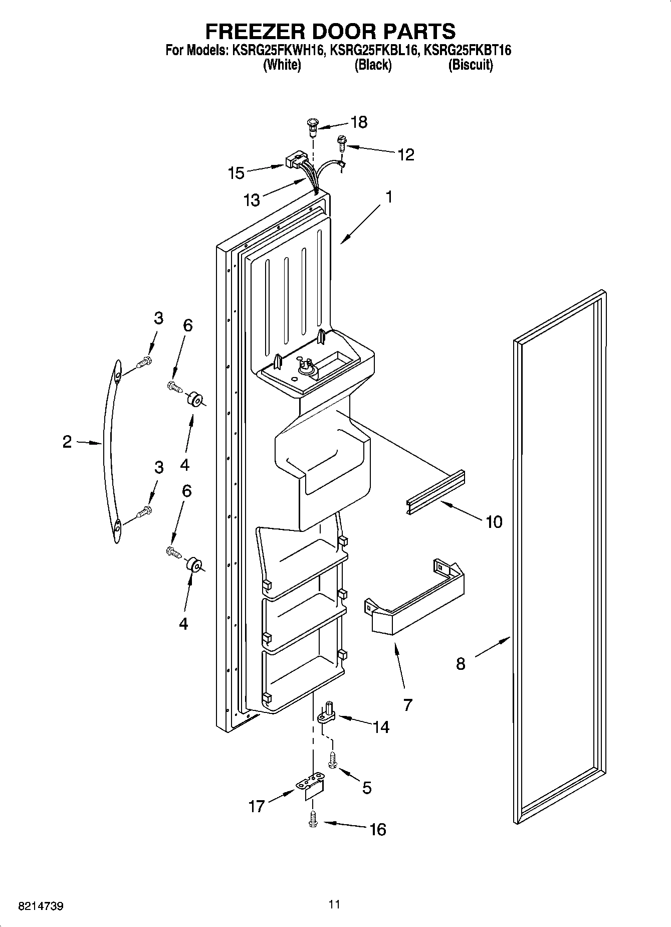 07 - FREEZER DOOR PARTS