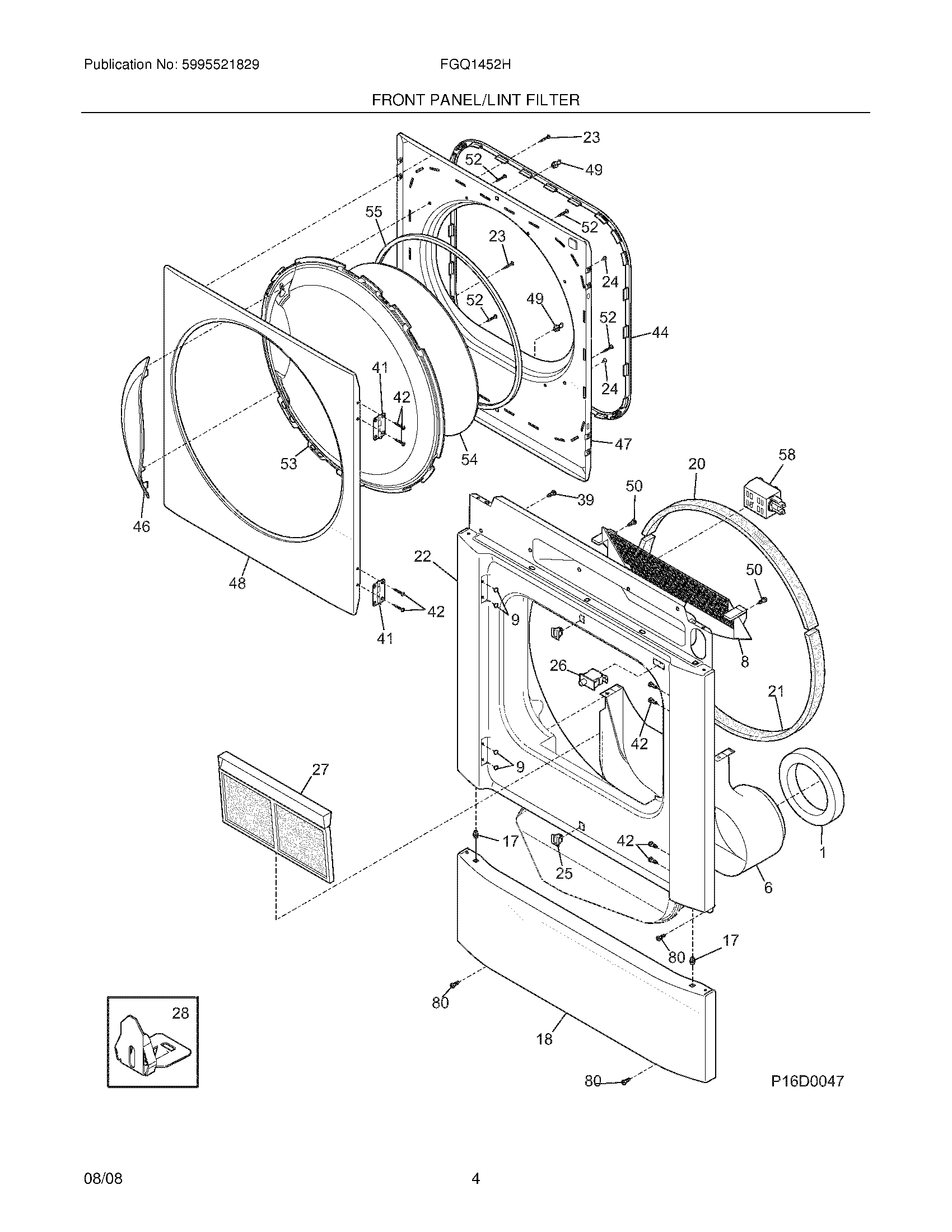 05 - FRONT PANEL/LINT FILTER