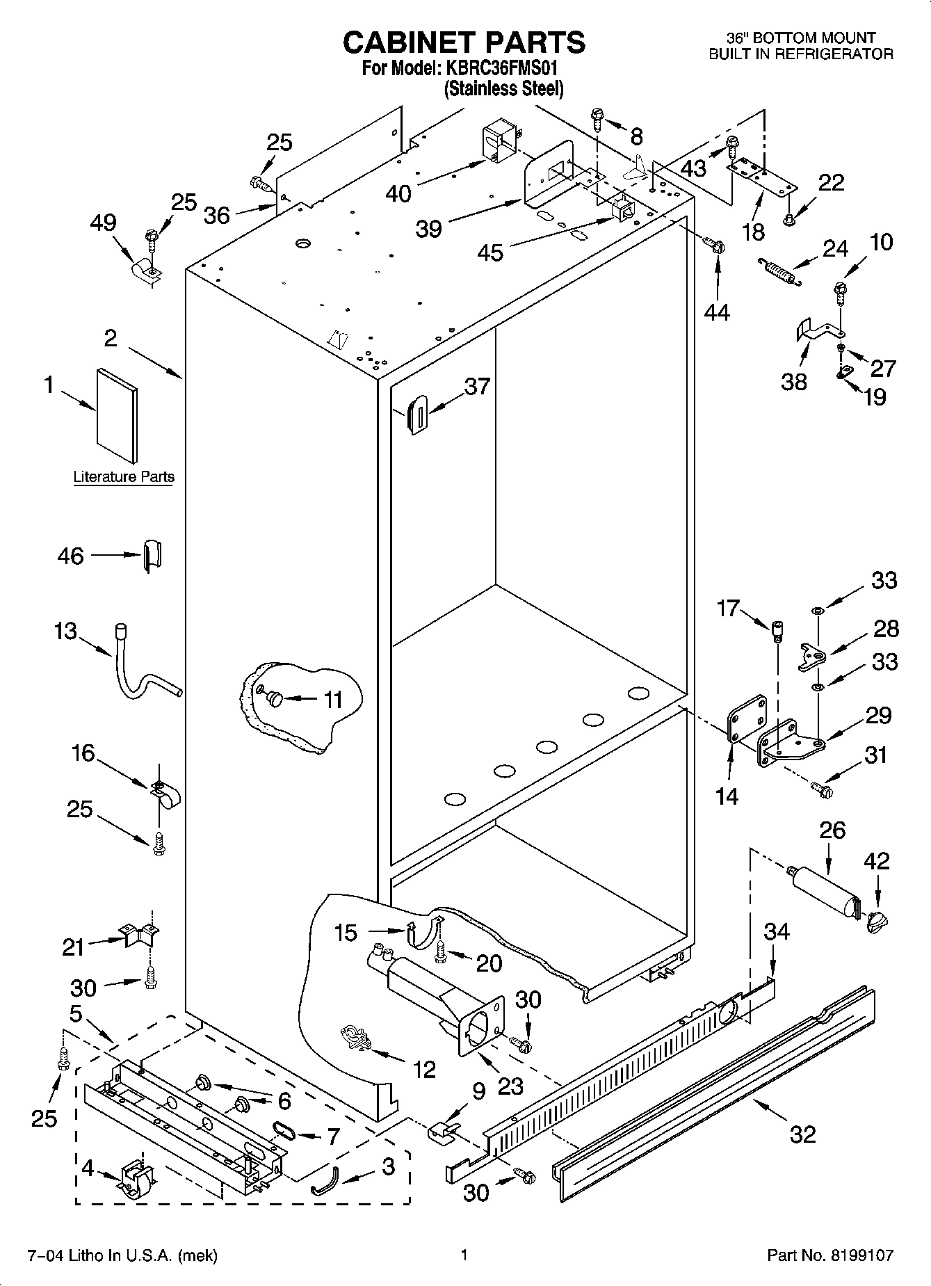 01 - CABINET PARTS
