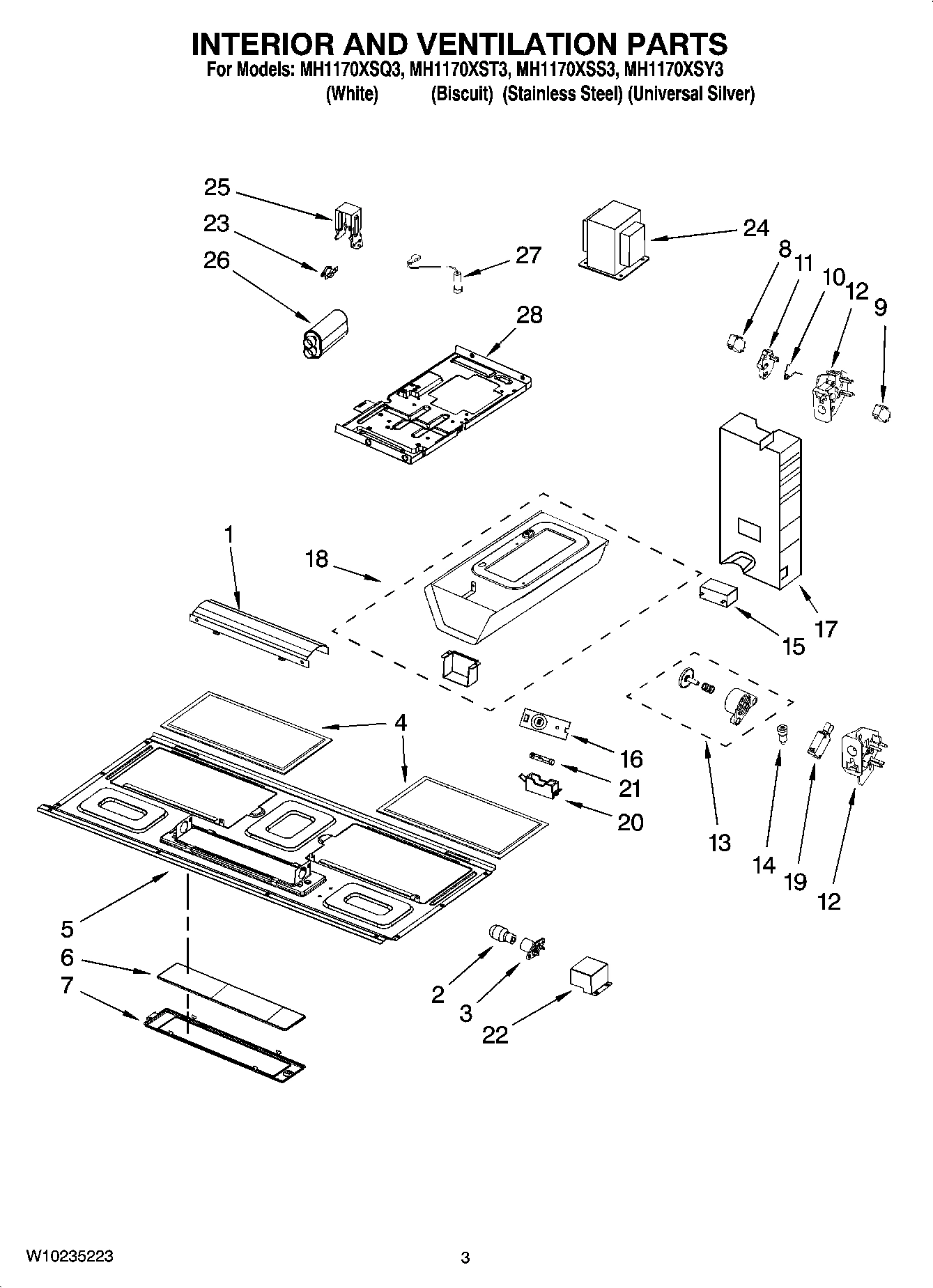03 - INTERIOR AND VENTILATION PARTS