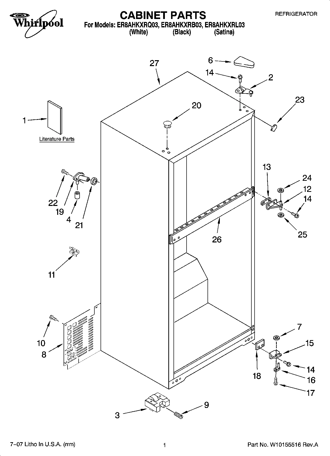 01 - CABINET PARTS