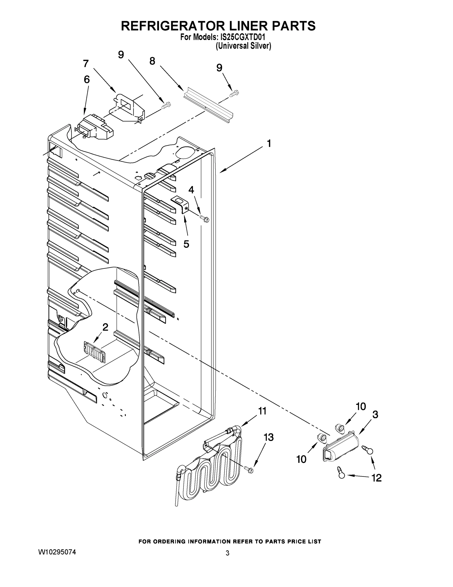 02 - REFRIGERATOR LINER PARTS