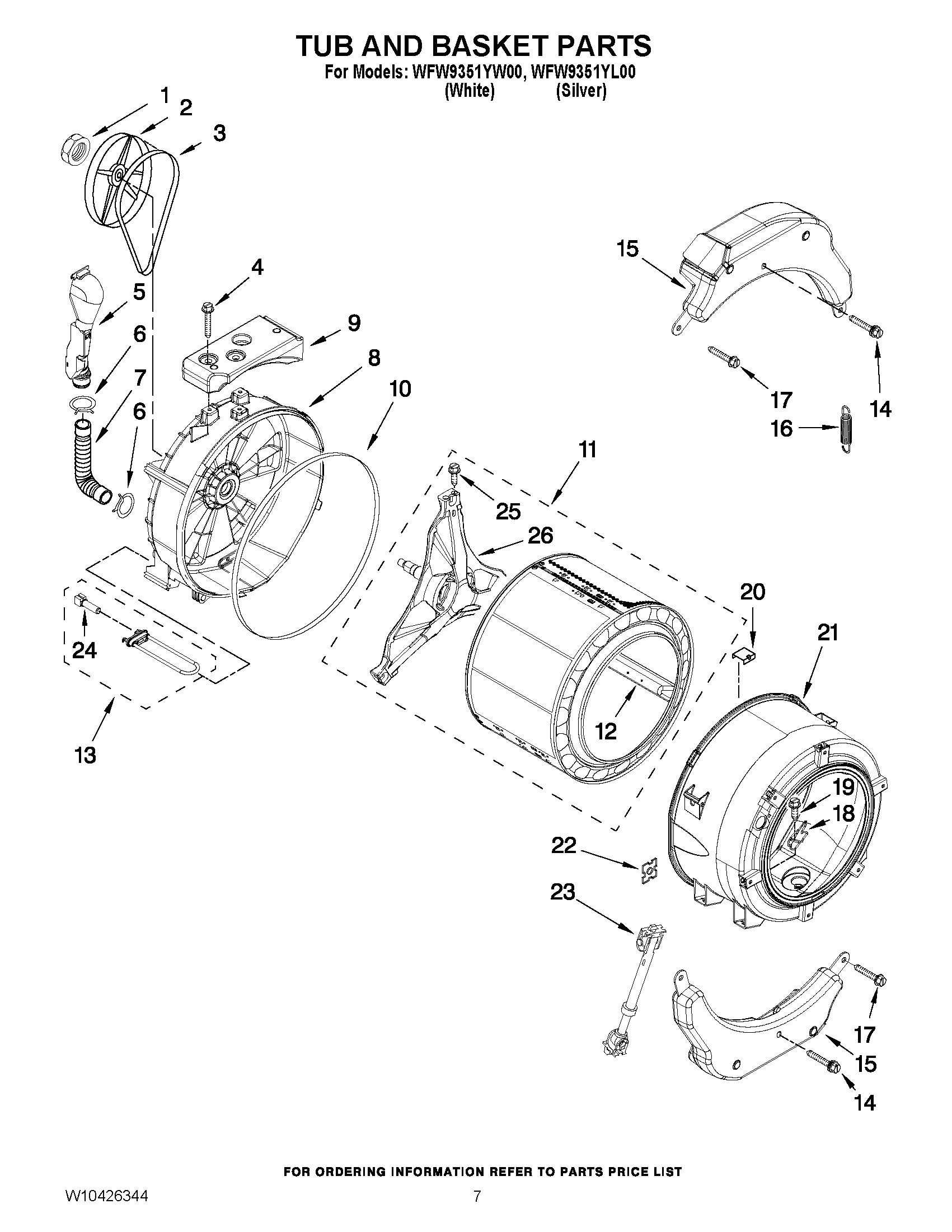 06 - TUB AND BASKET PARTS