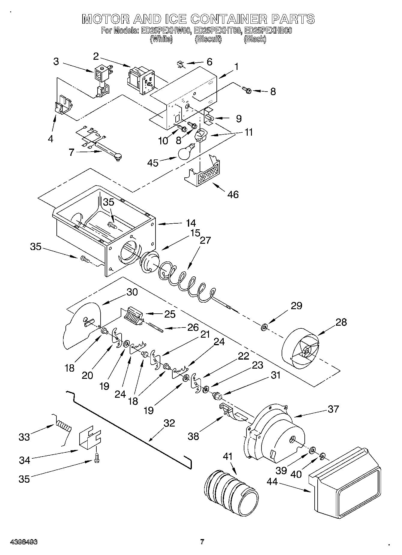 05 - MOTOR AND ICE CONTAINER