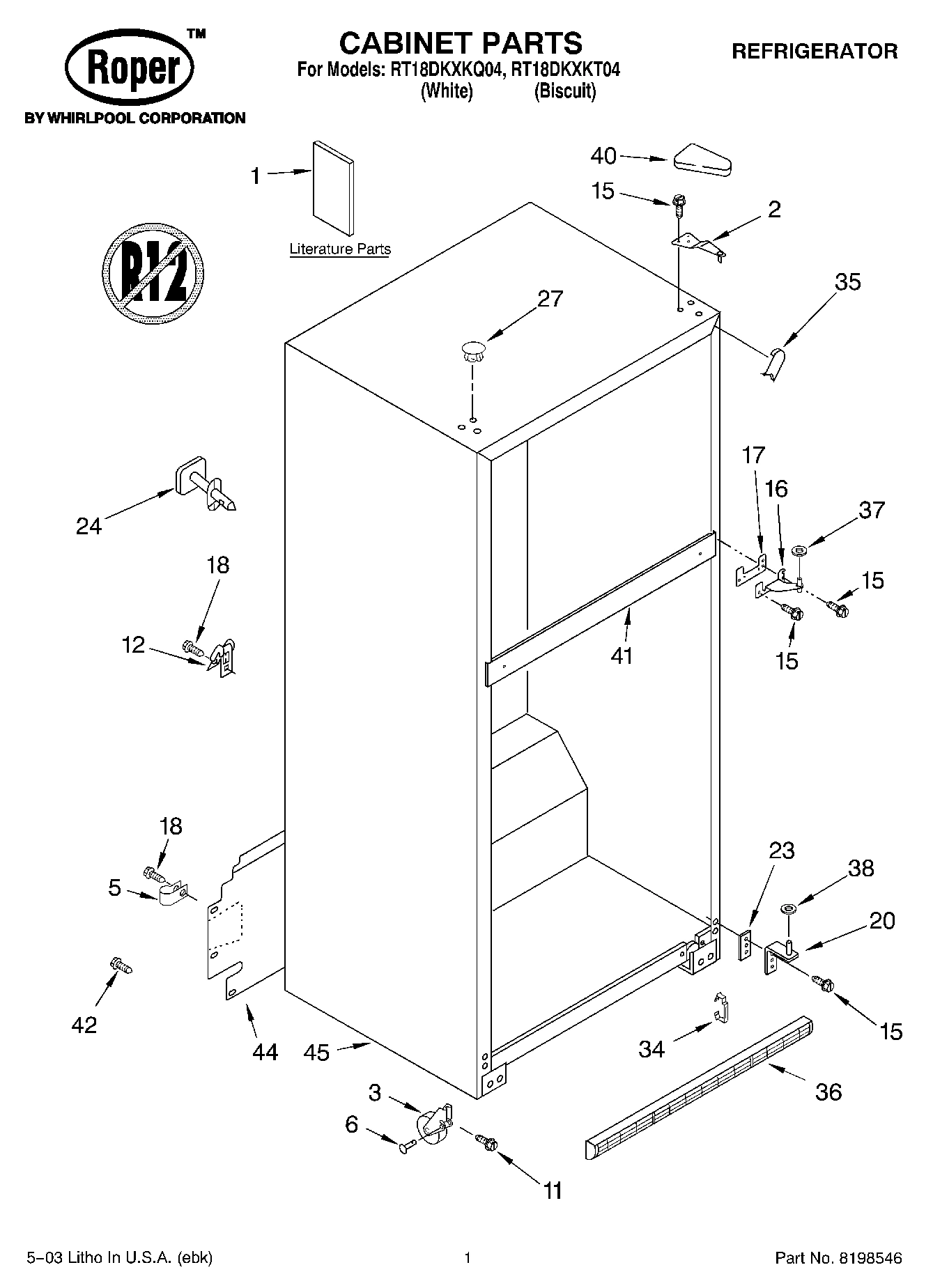 01 - CABINET PARTS