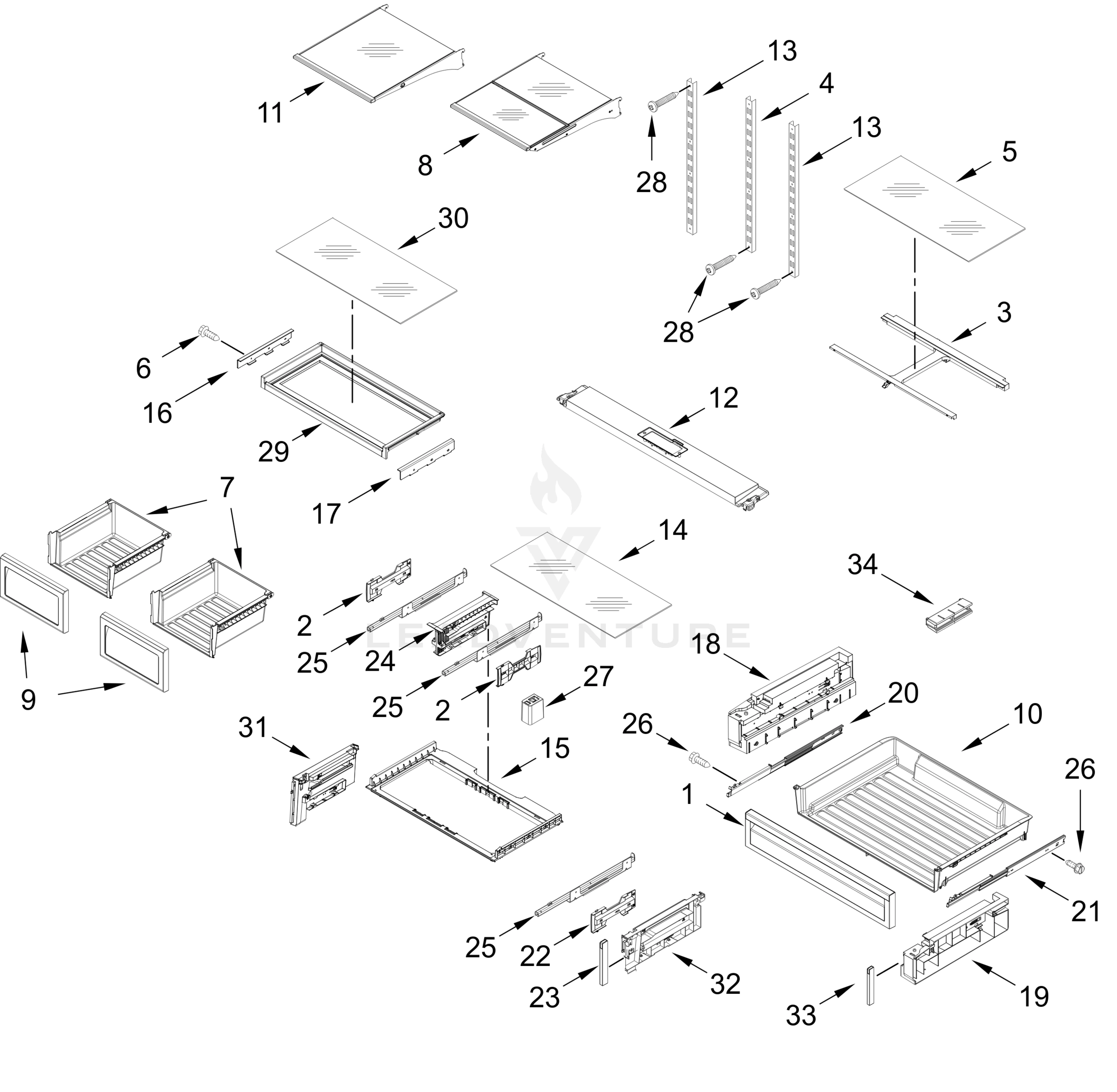 SHELF PARTS
