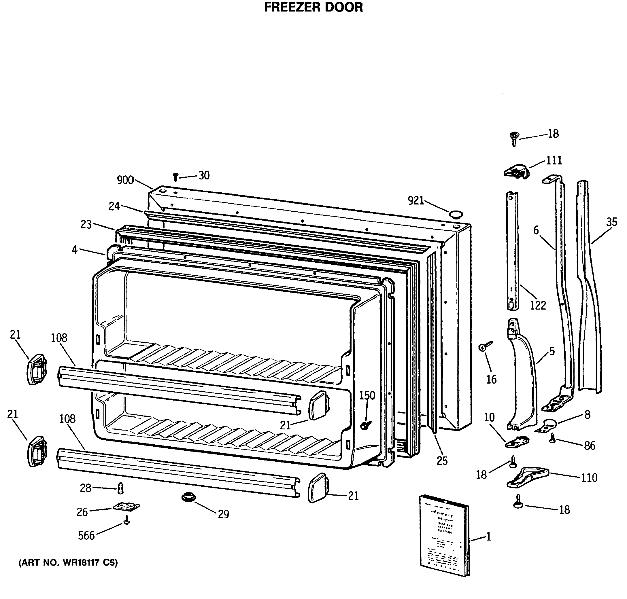 FREEZER DOOR