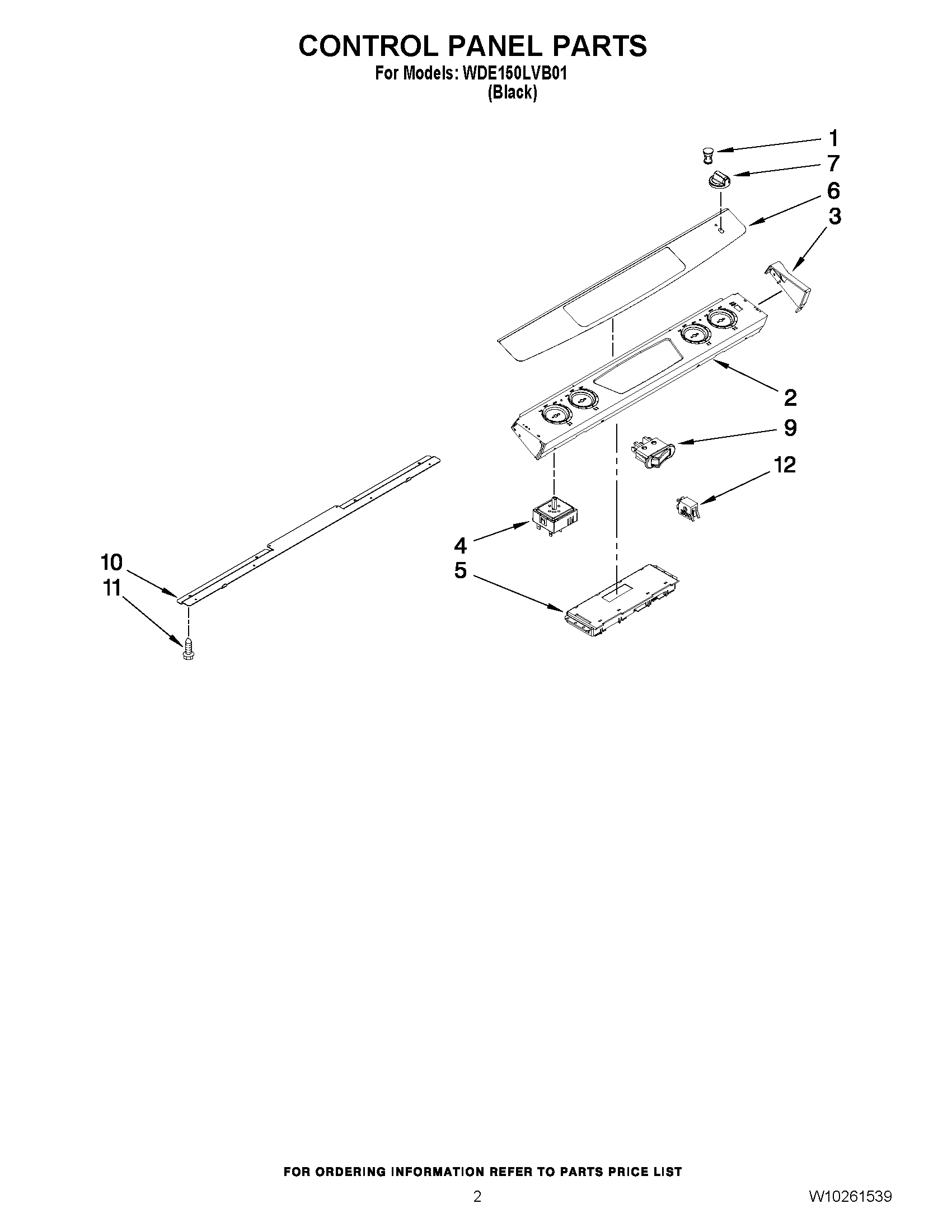 02 - CONTROL PANEL PARTS
