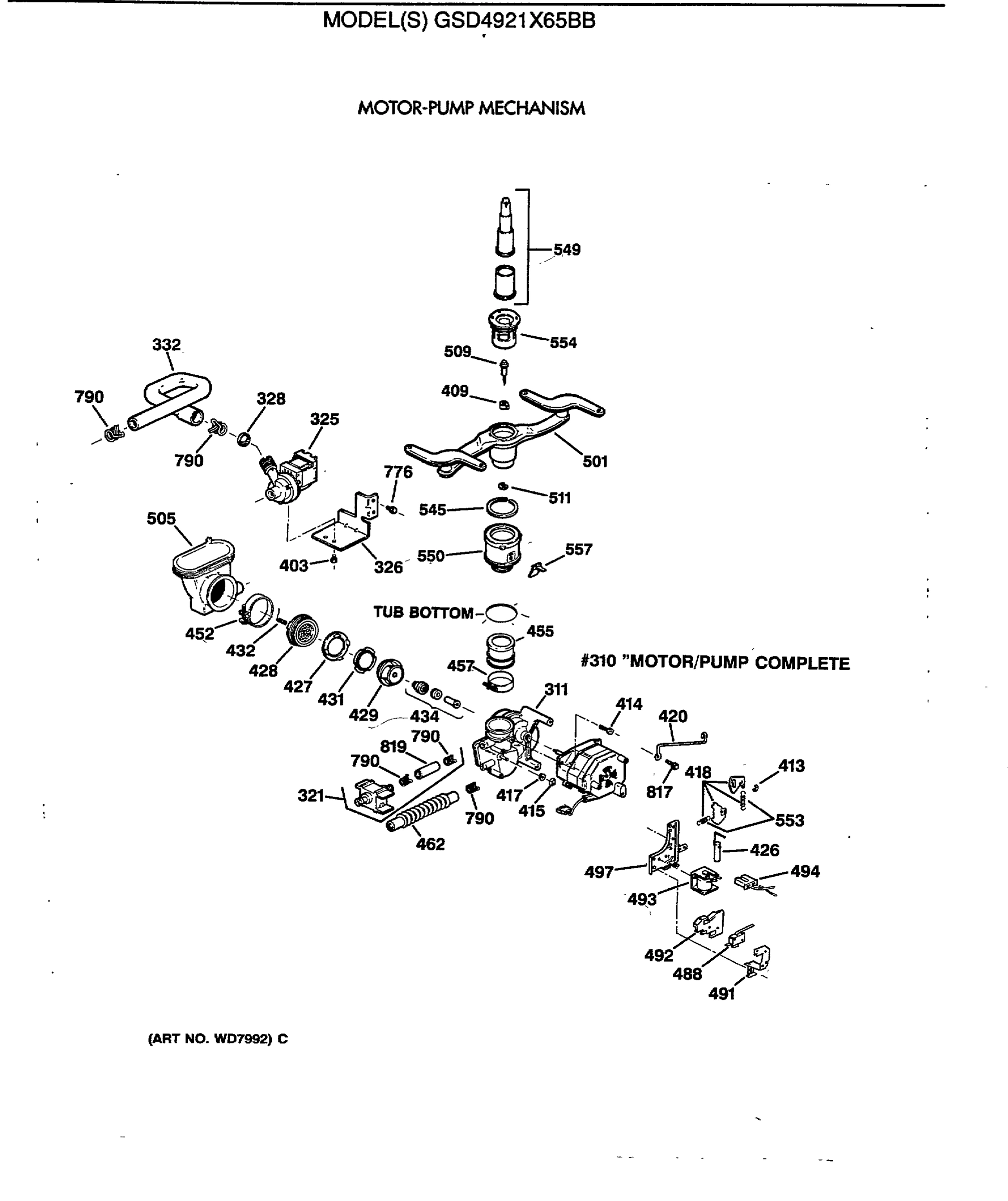 MOTOR-PUMP MECHANISM