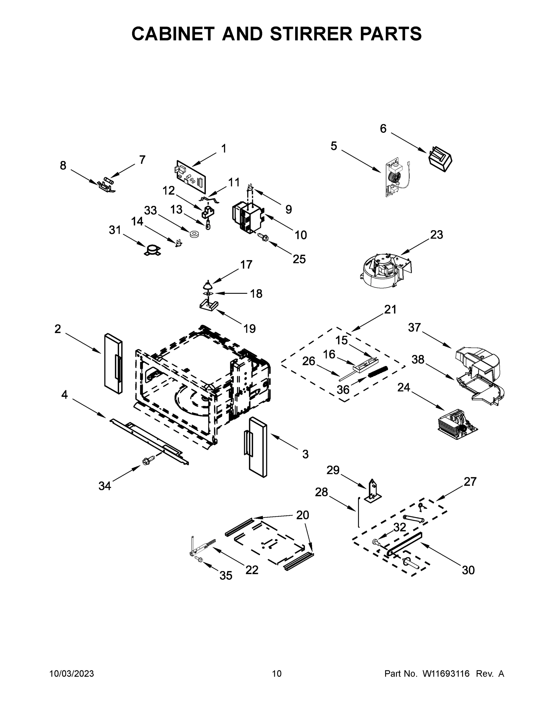 06 - CABINET AND STIRRER PARTS