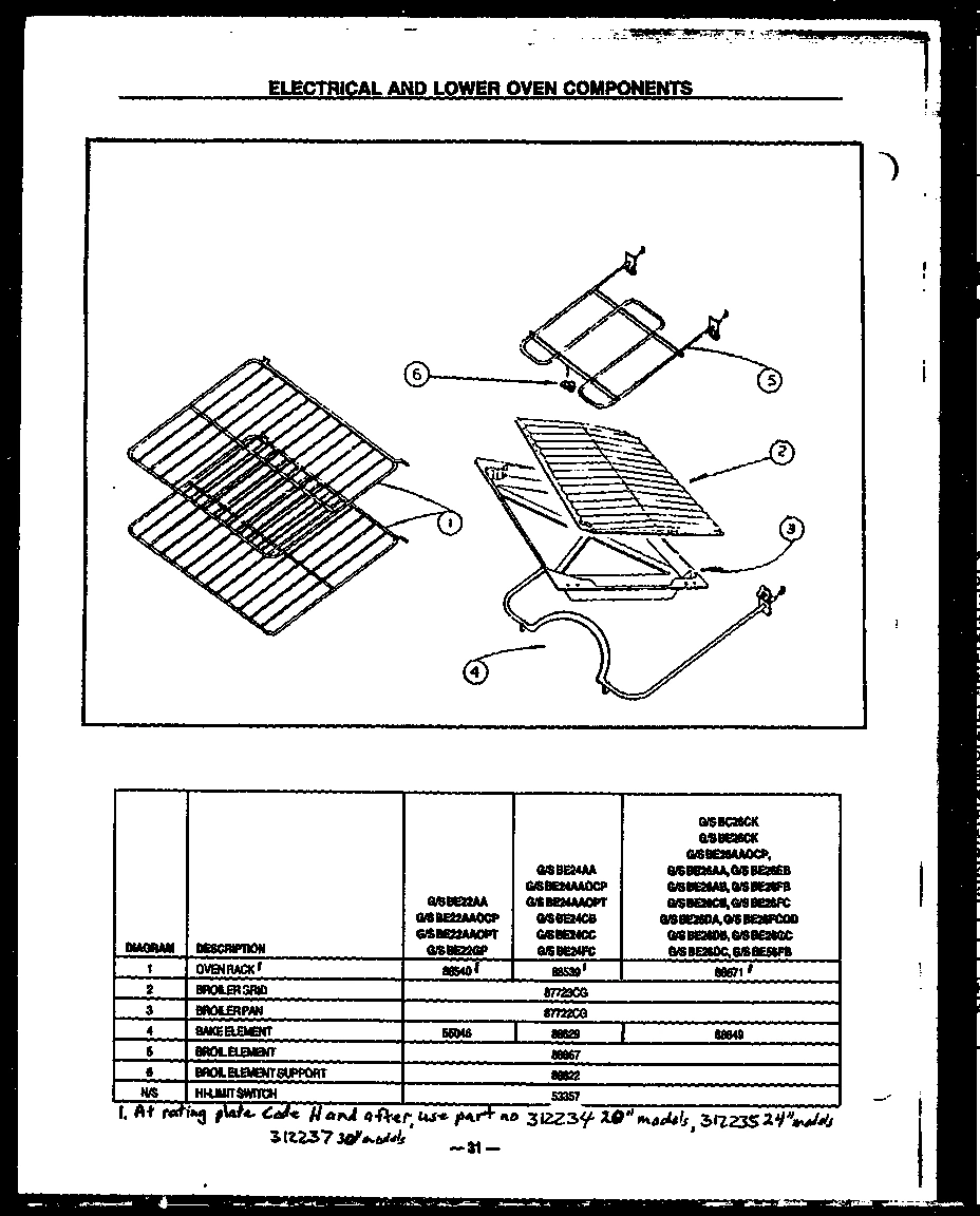 02 - ELECTRICAL AND LOWER OVEN COMPONENTS