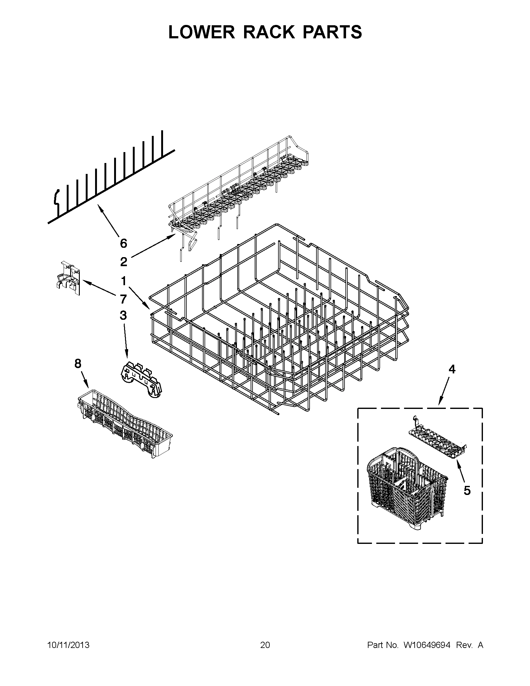 11 - LOWER RACK PARTS