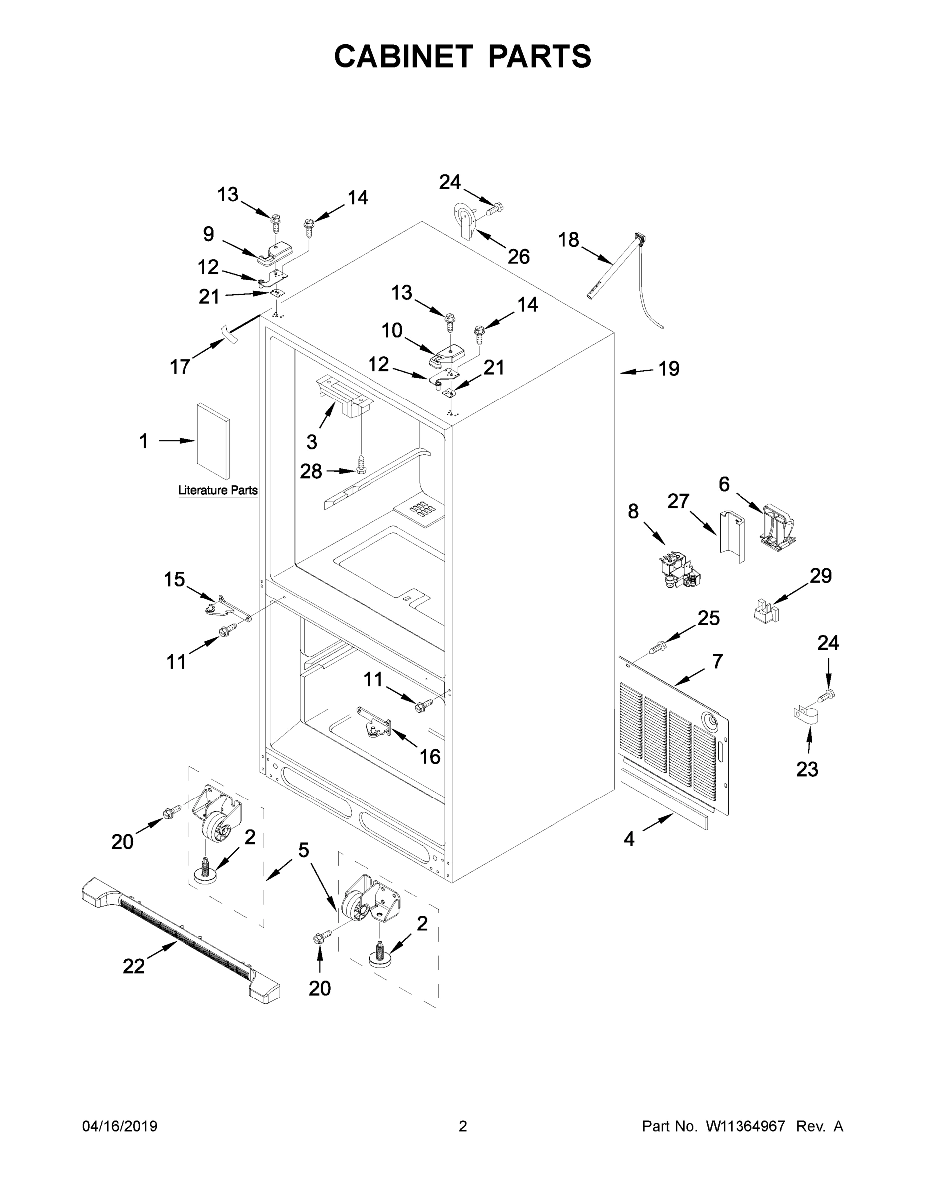 02 - CABINET PARTS