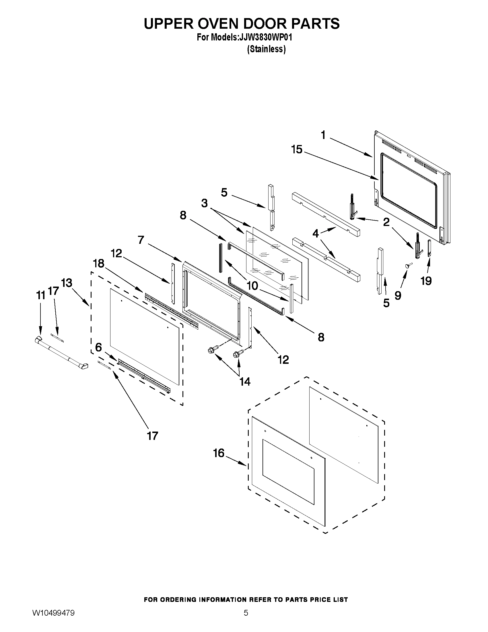 03 - UPPER OVEN DOOR PARTS