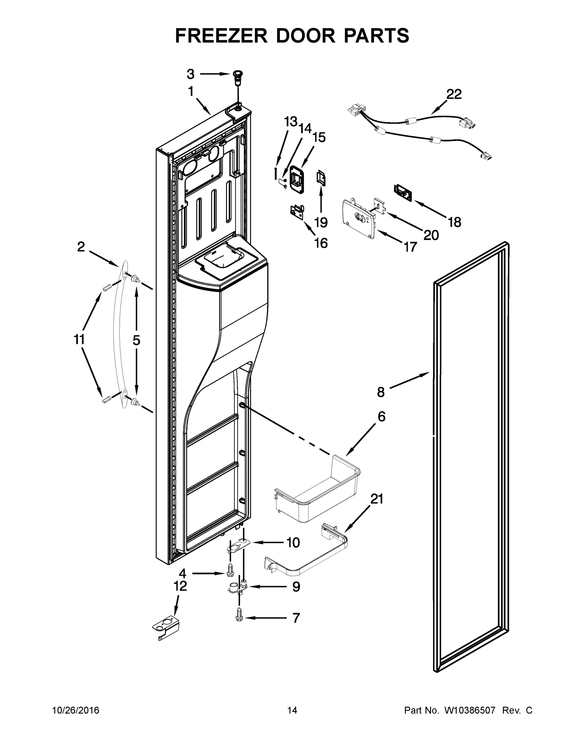 08 - FREEZER DOOR PARTS
