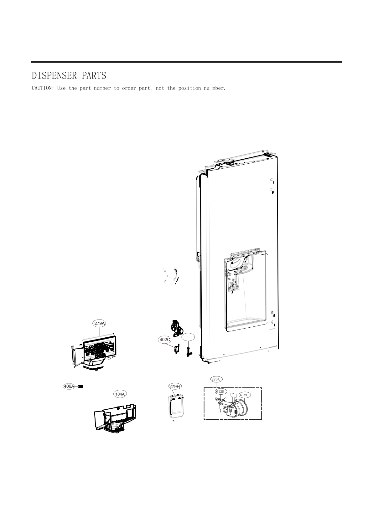 DISPENSER PARTS
