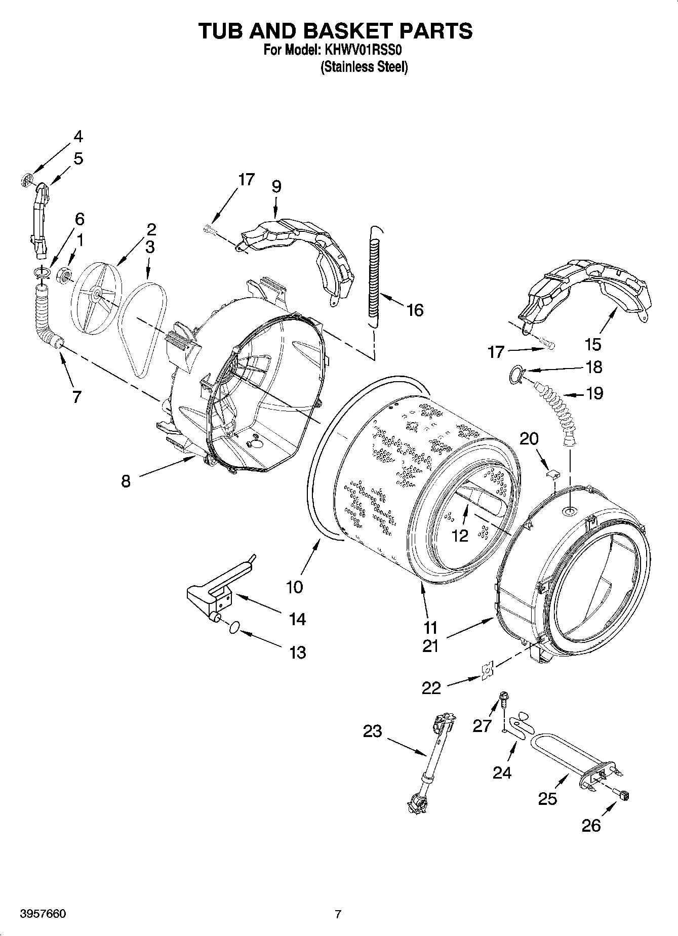 05 - TUB AND BASKET PARTS