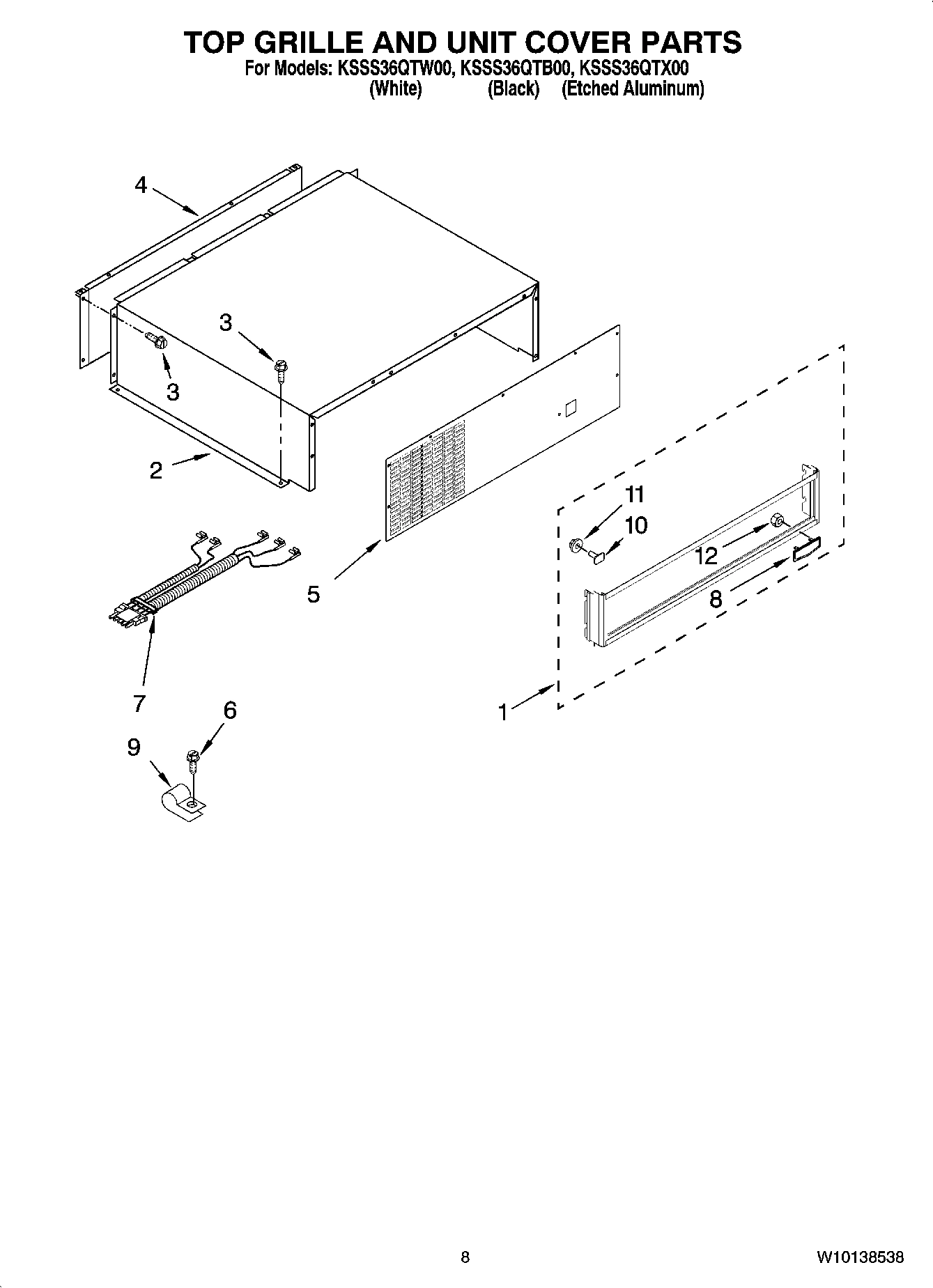 06 - TOP GRILLE AND UNIT COVER PARTS