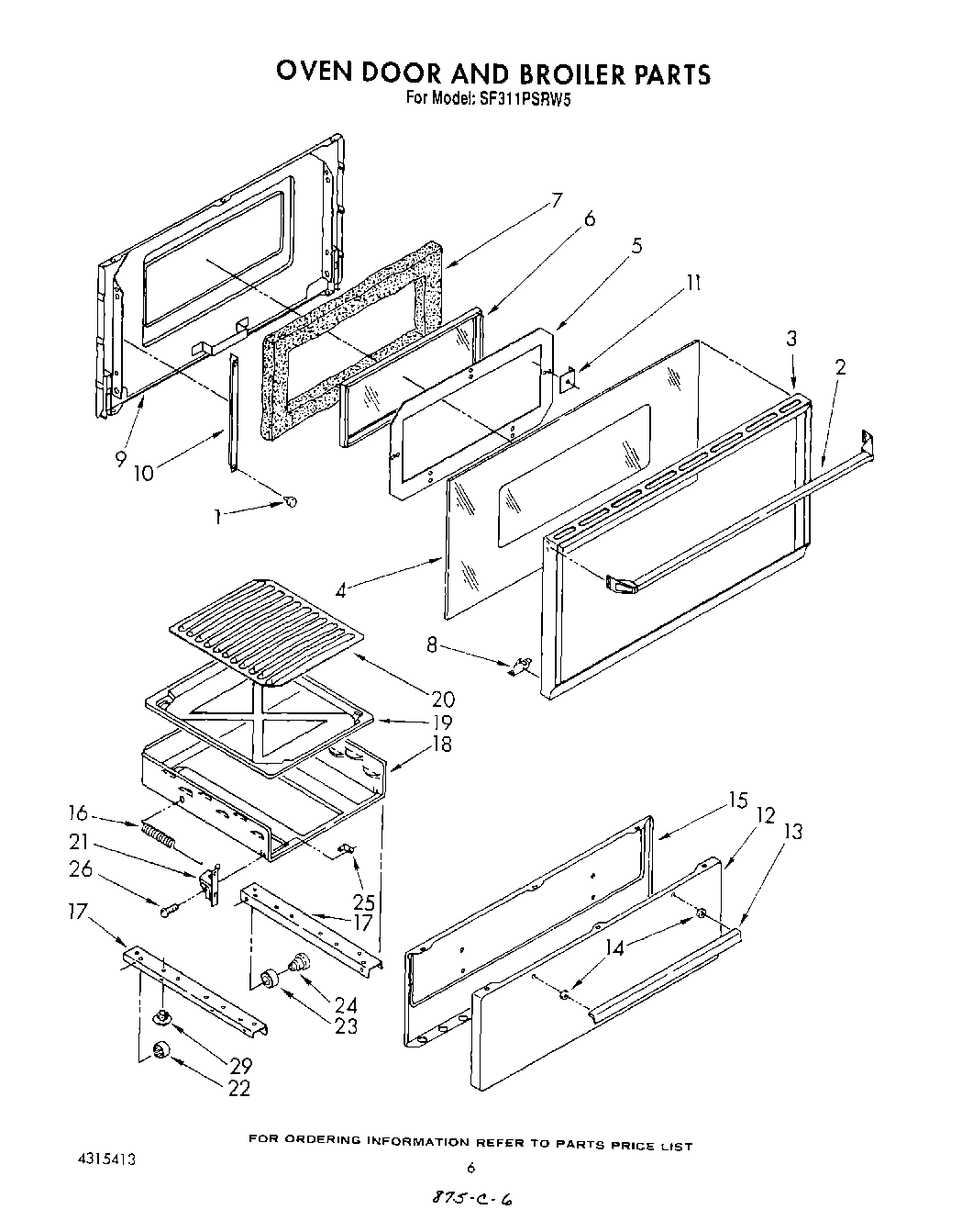 05 - OVEN DOOR AND BROILER