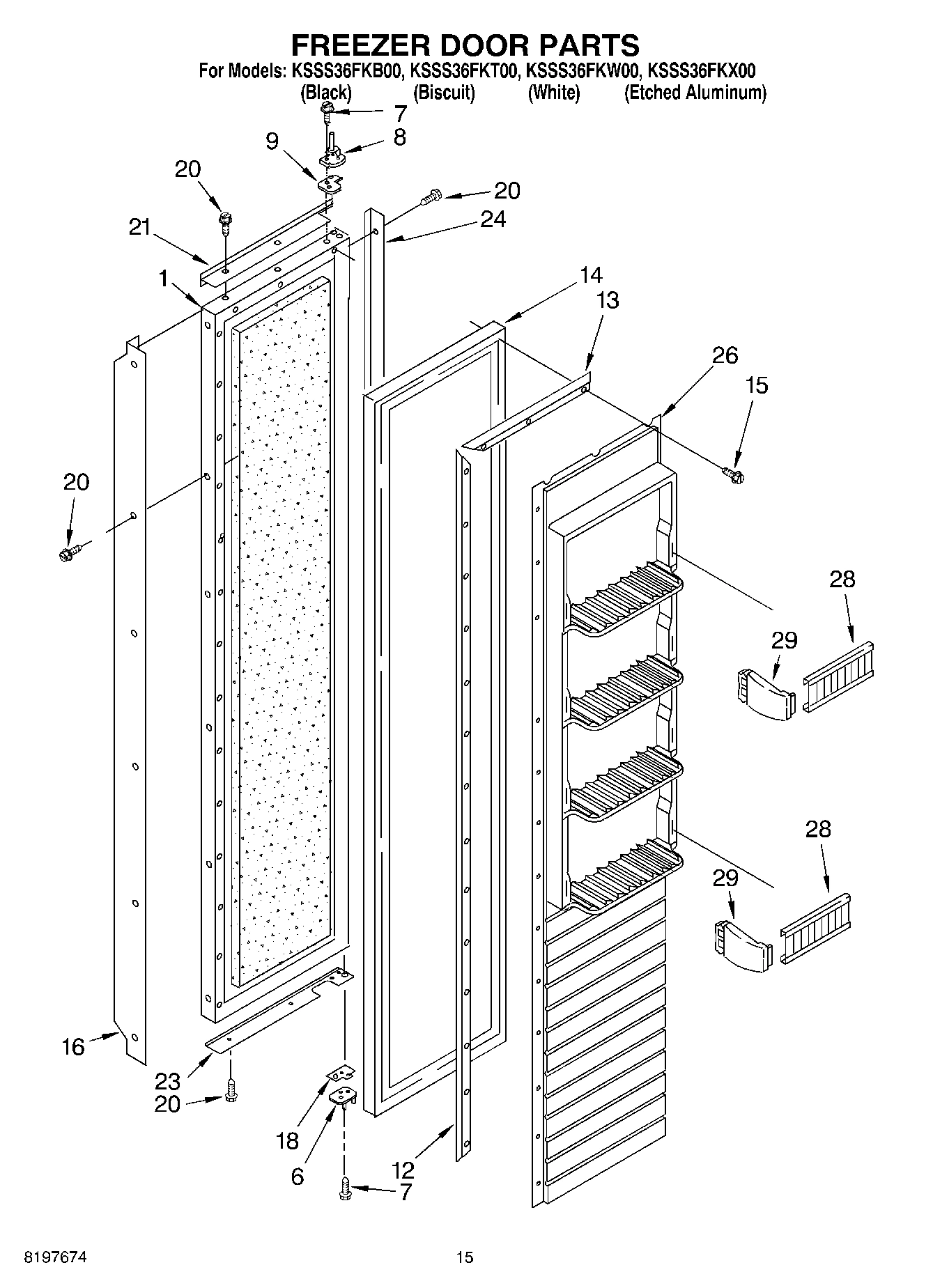 10 - FREEZER DOOR