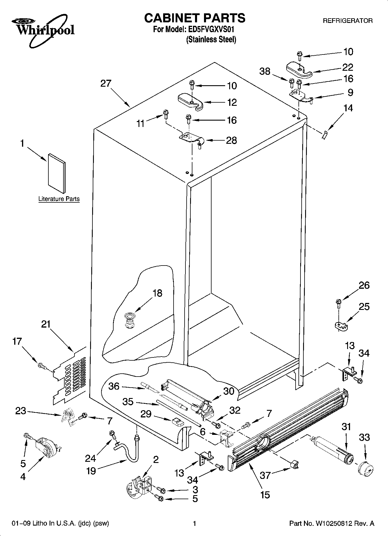 01 - CABINET PARTS