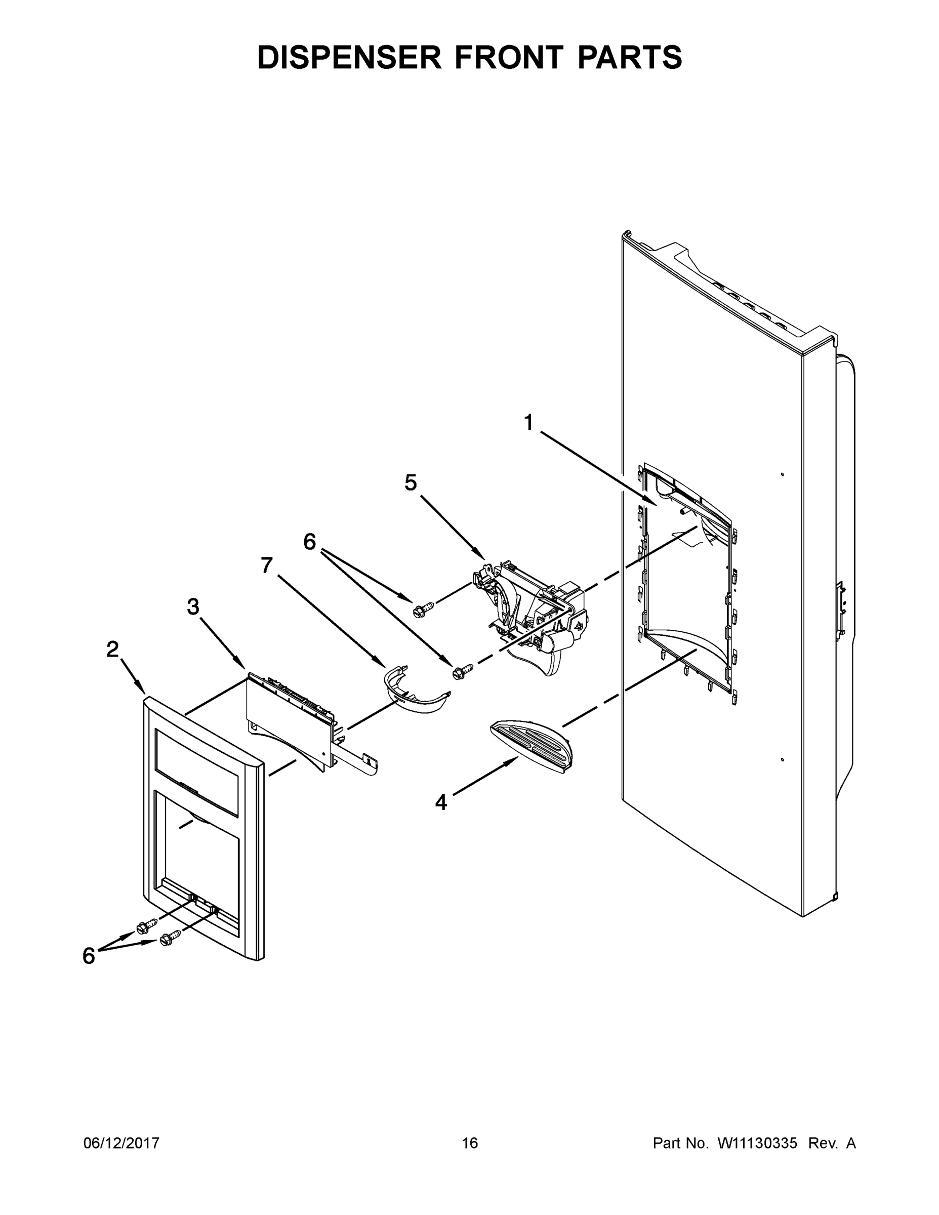 09 - DISPENSER FRONT PARTS