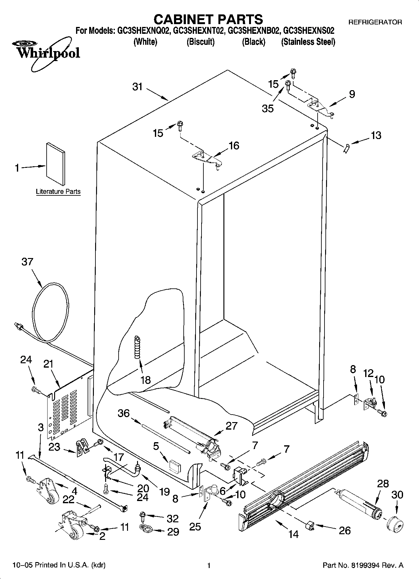 01 - CABINET PARTS