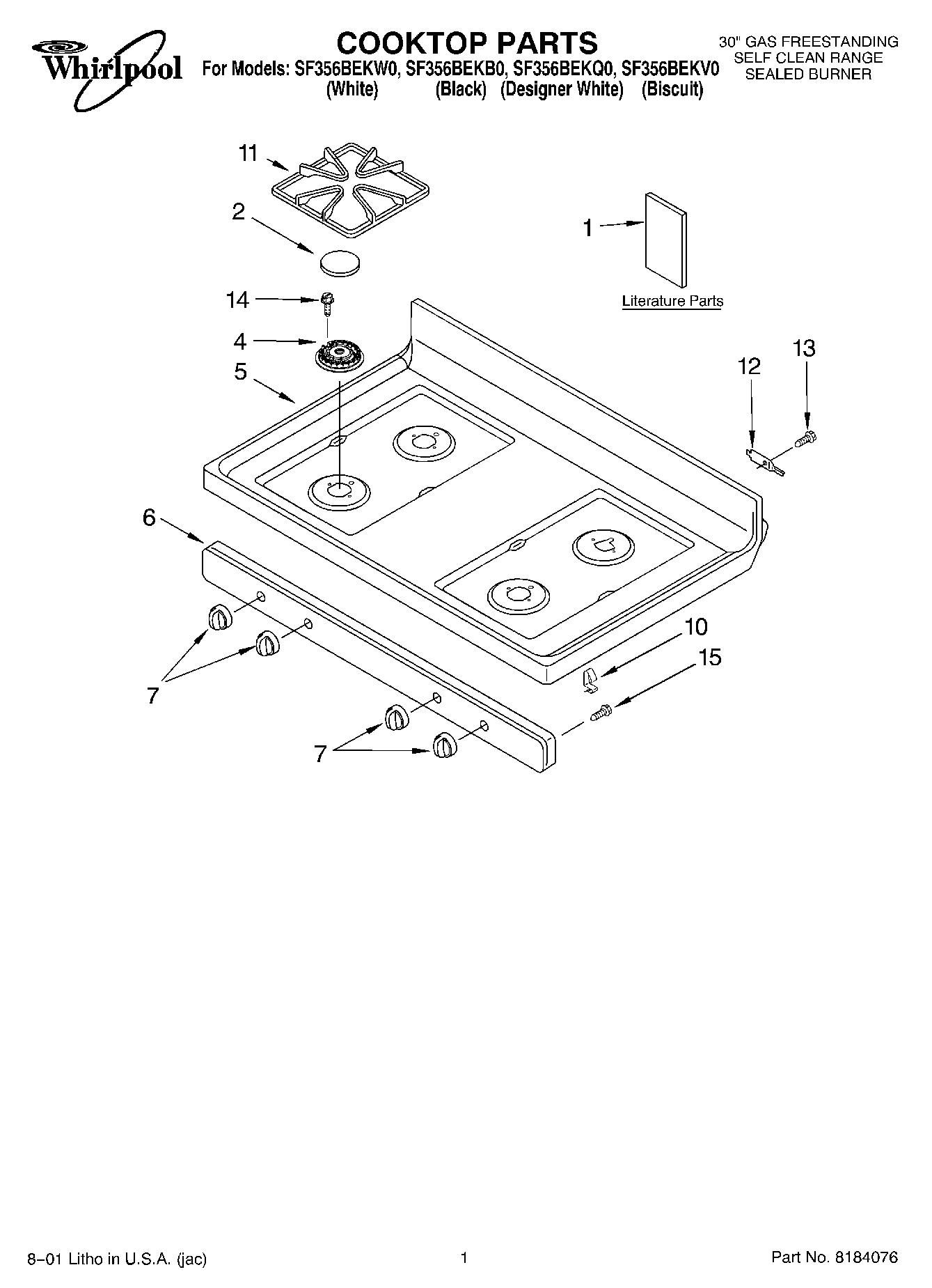 01 - COOKTOP, LITERATURE