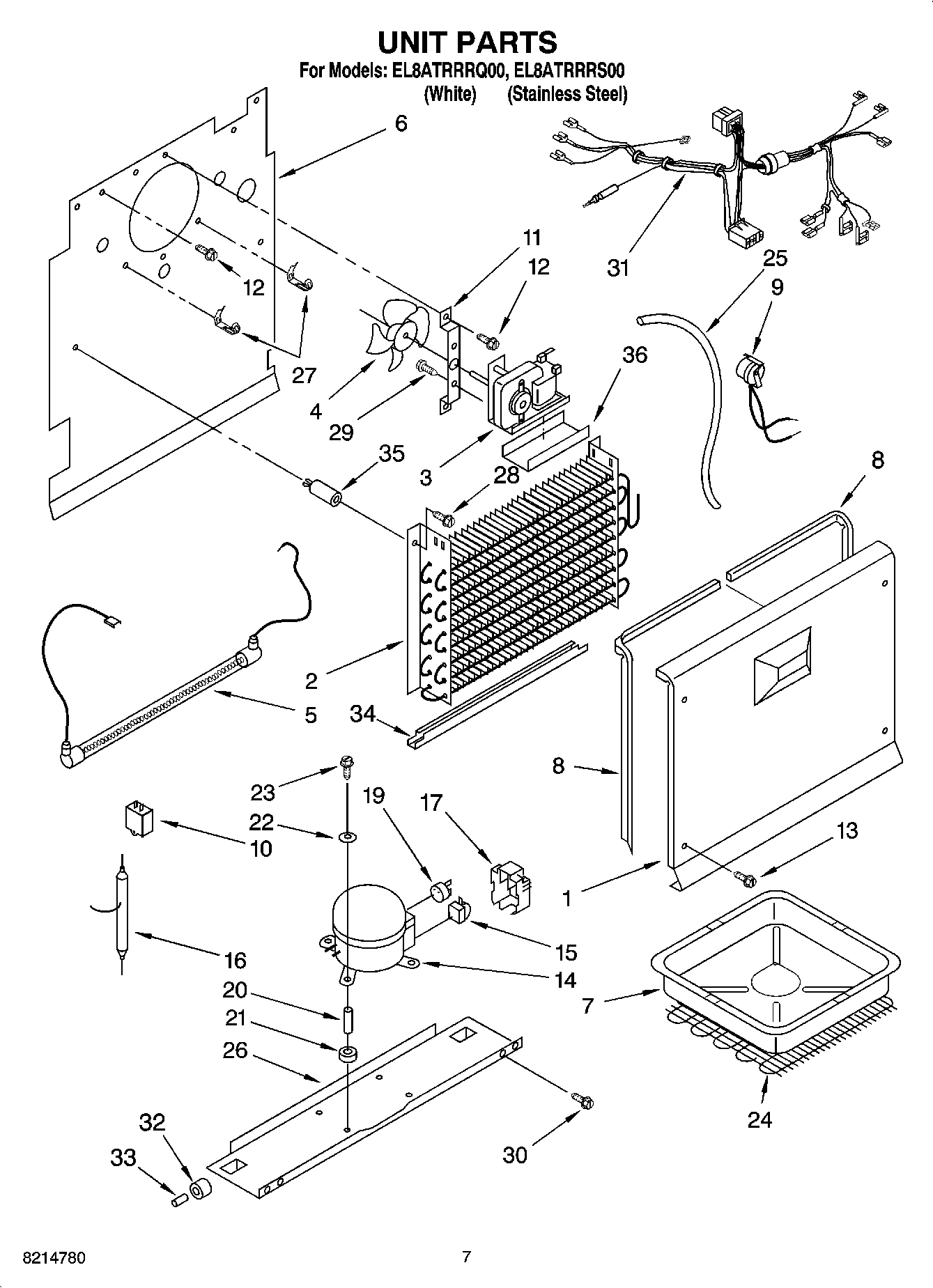 04 - UNIT PARTS, OPTIONAL PARTS (NOT INCLUDED)