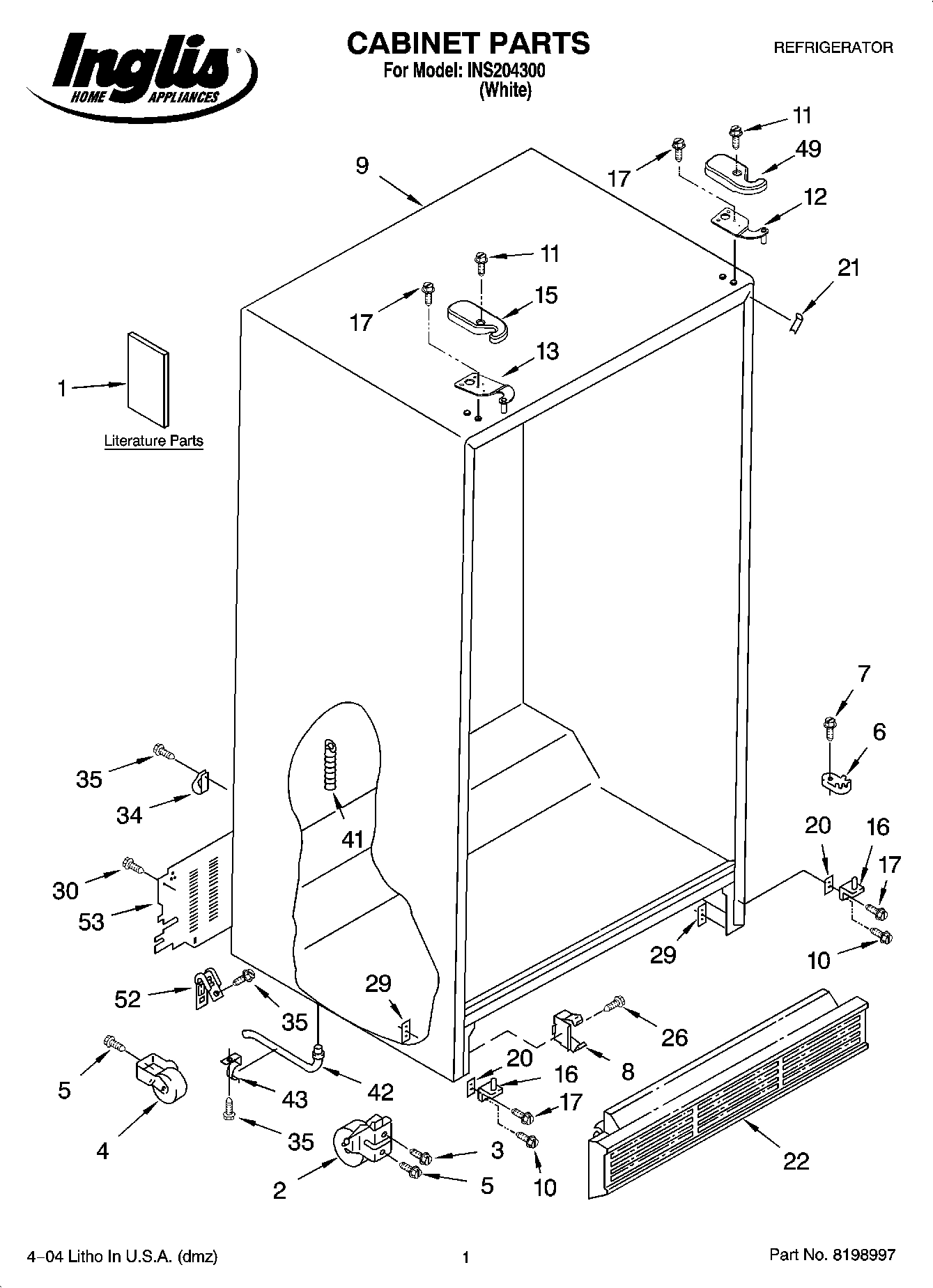 01 - CABINET PARTS