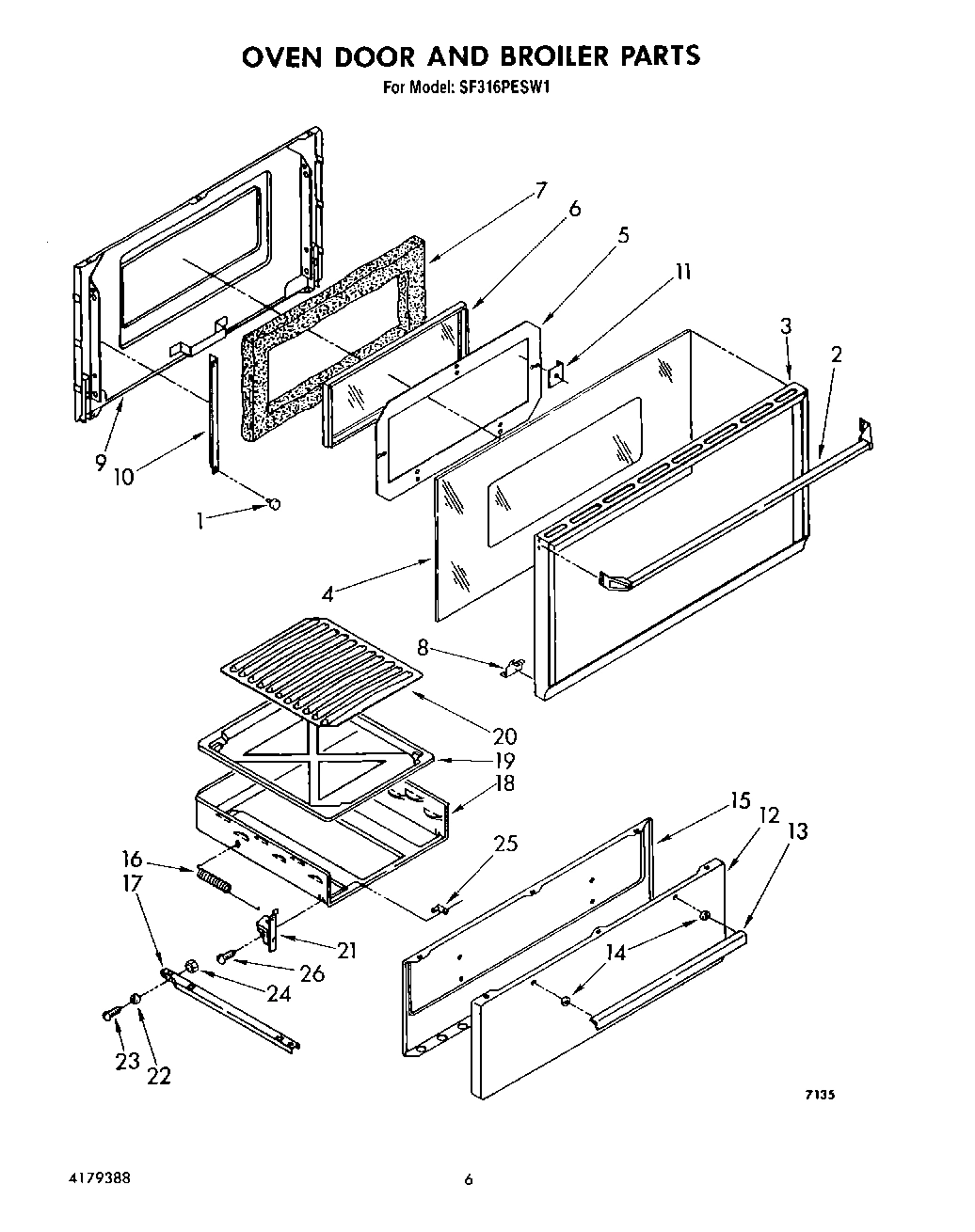 05 - OVEN DOOR AND BROILER