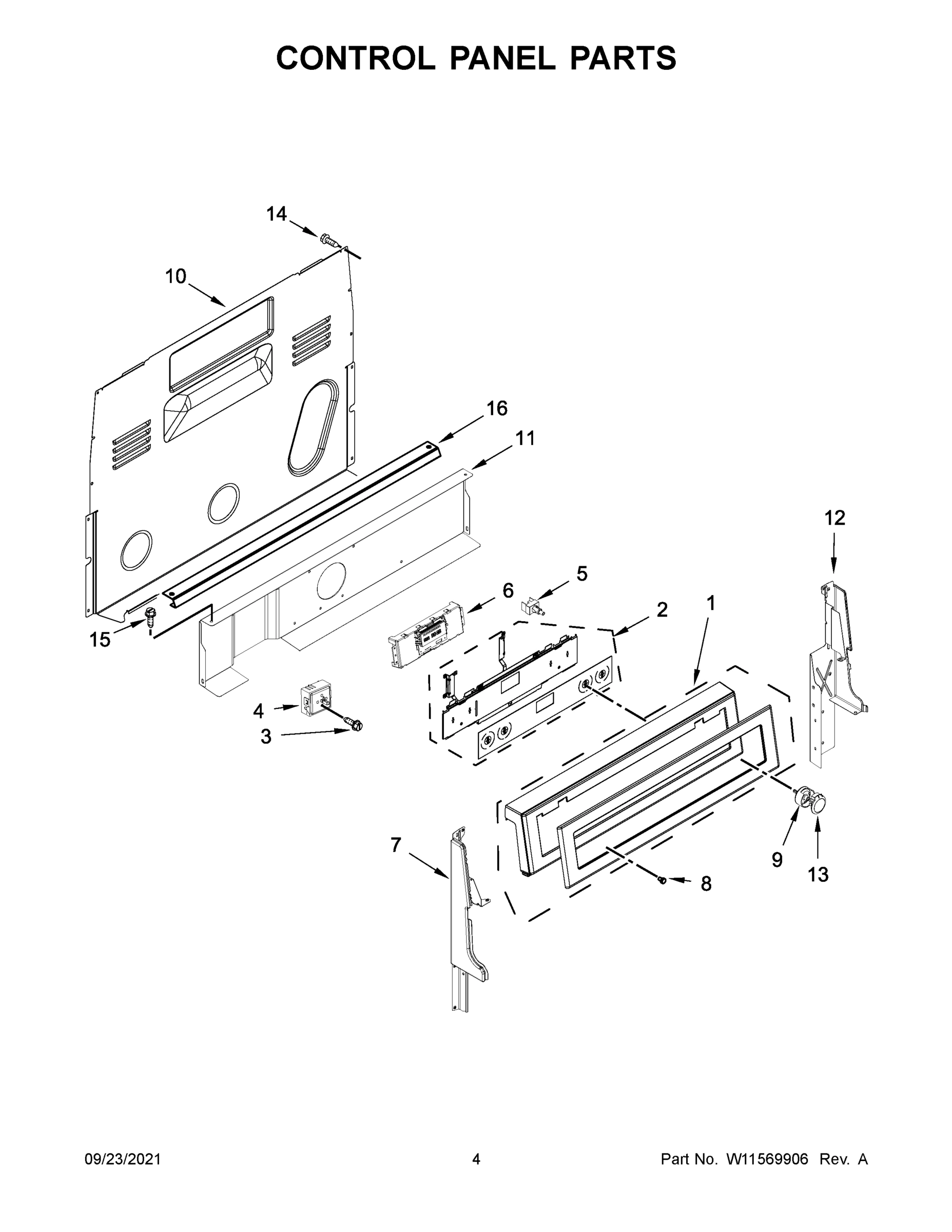 03 - CONTROL PANEL PARTS