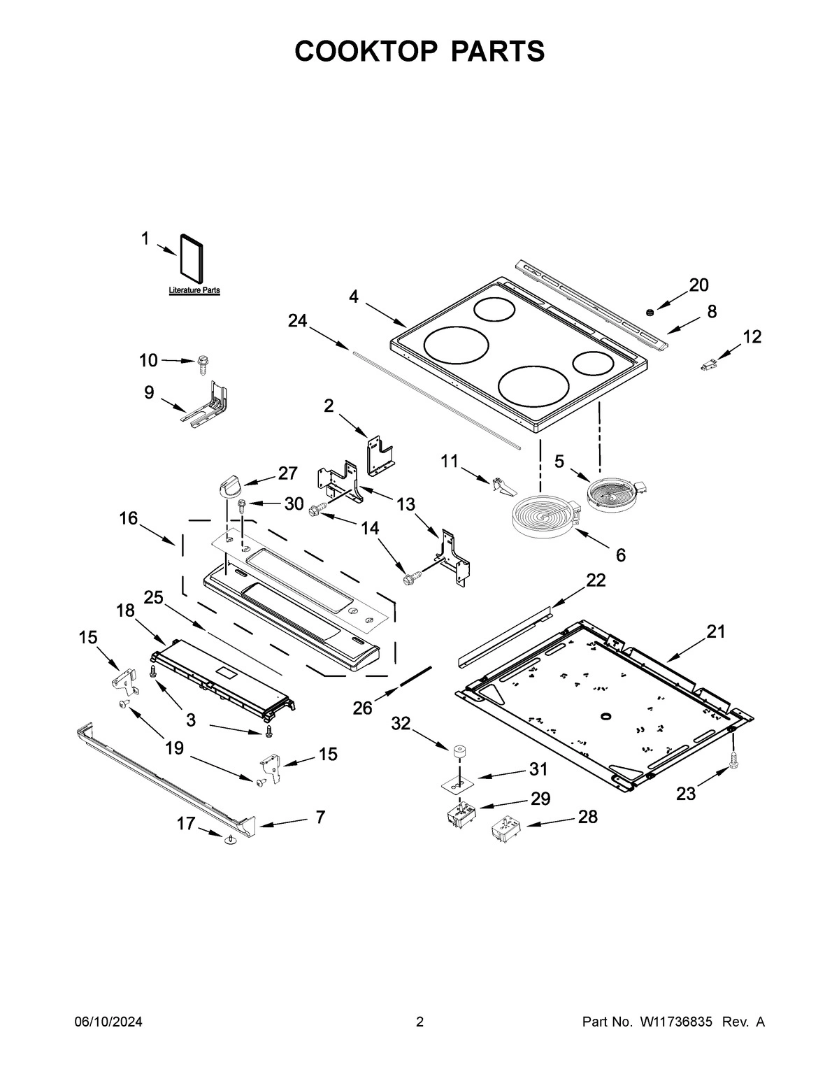 02 - COOKTOP PARTS