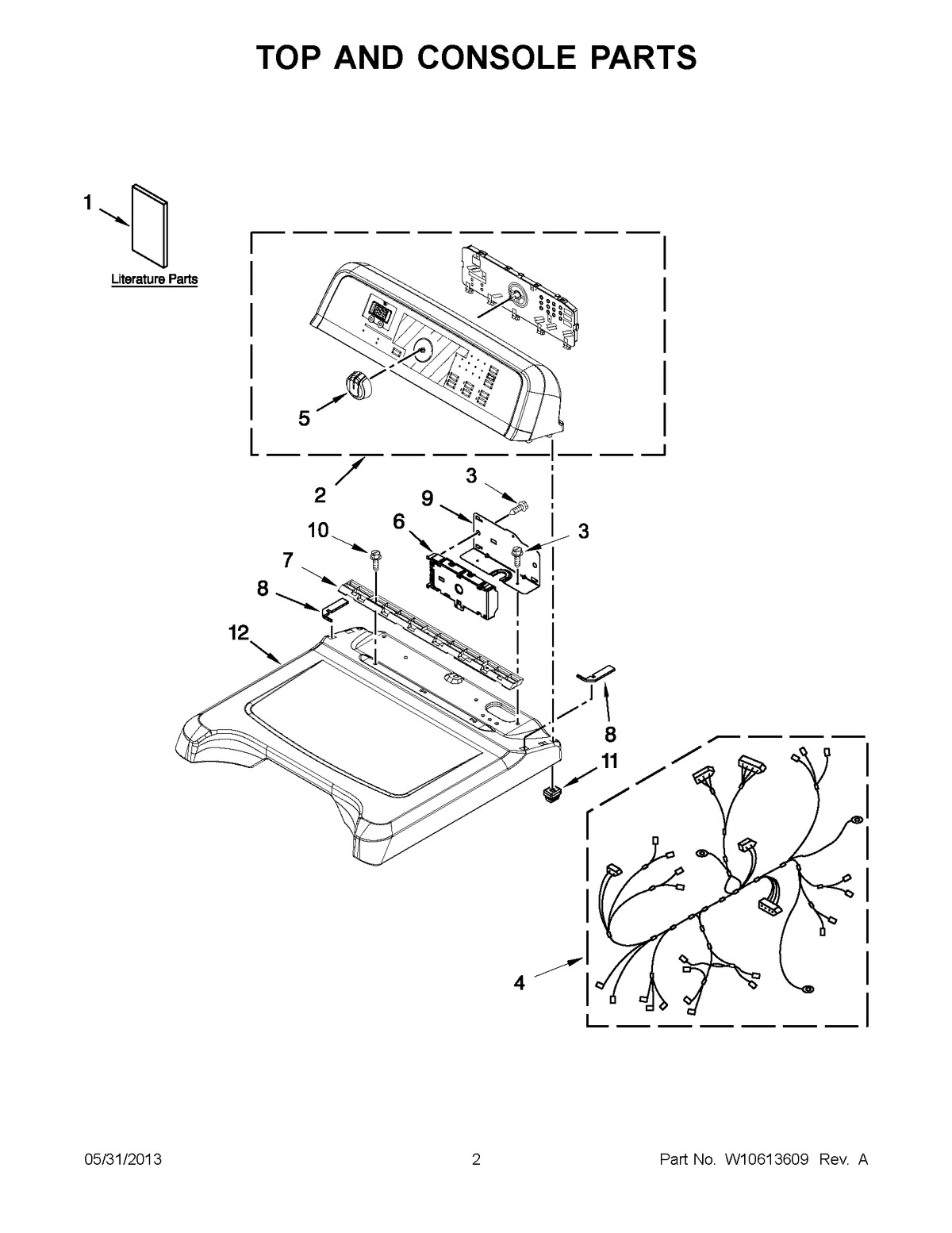 01 - TOP AND CONSOLE PARTS