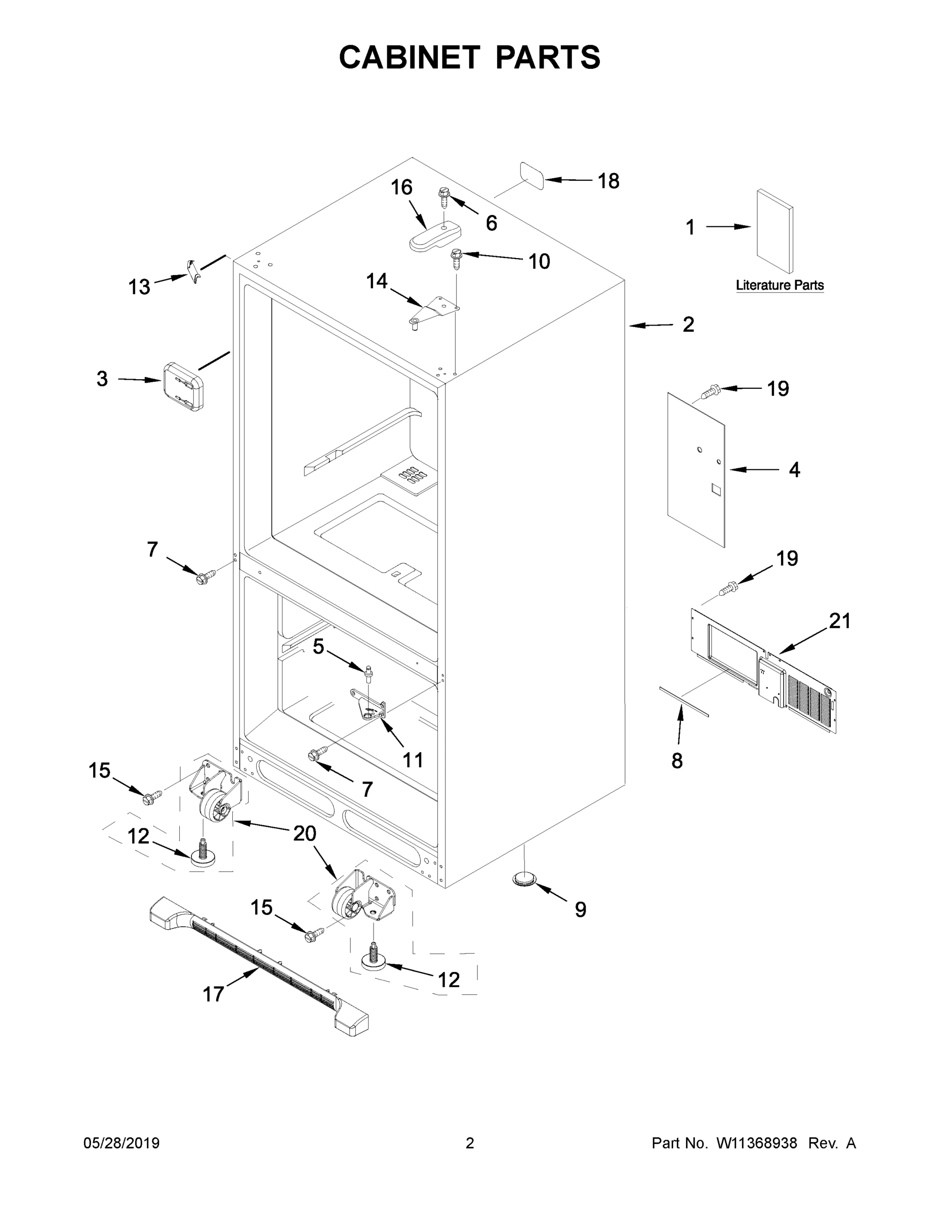 02 - CABINET PARTS