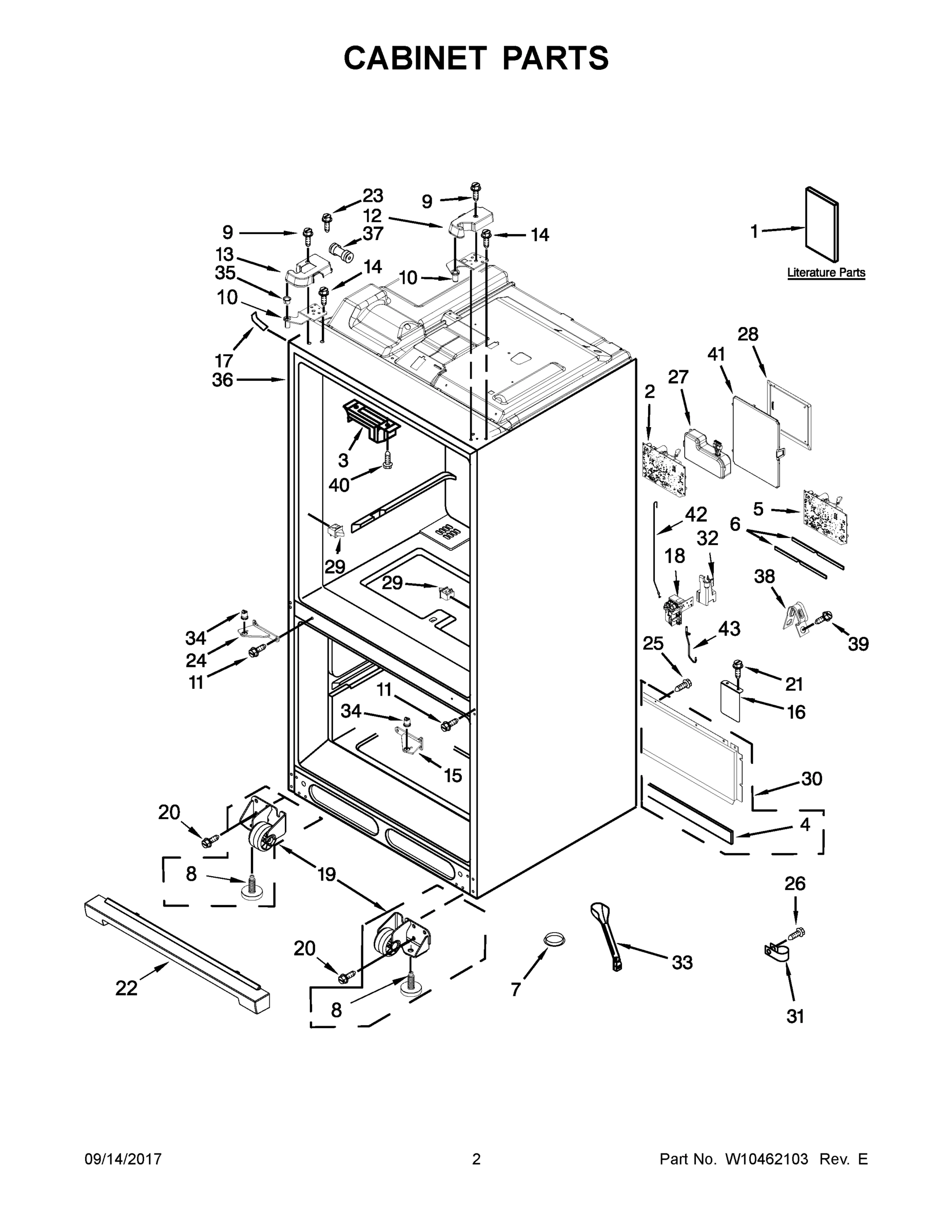 02 - CABINET PARTS