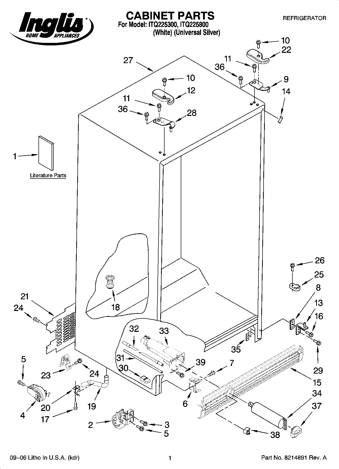 01 - CABINET PARTS