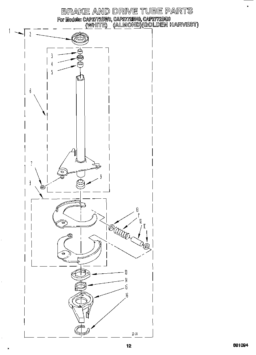 10 - BRAKE AND DRIVE TUBE