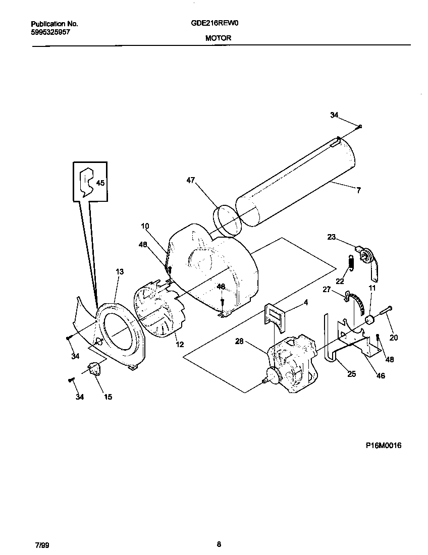 05 - P16M0016 MOTOR,BLOWER