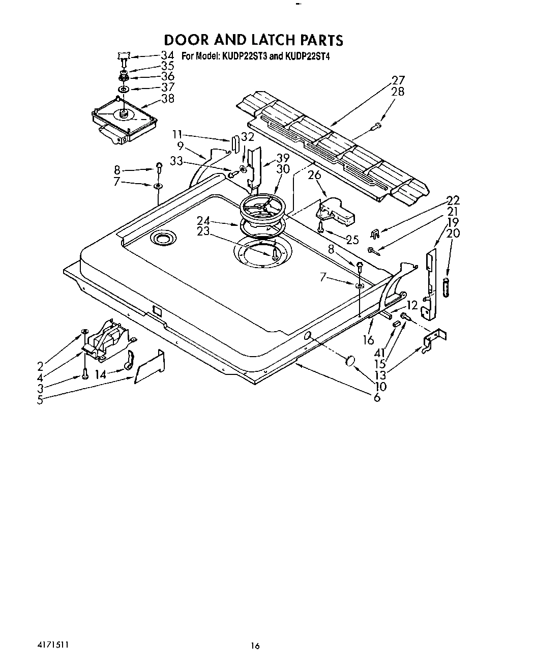 13 - DOOR AND LATCH
