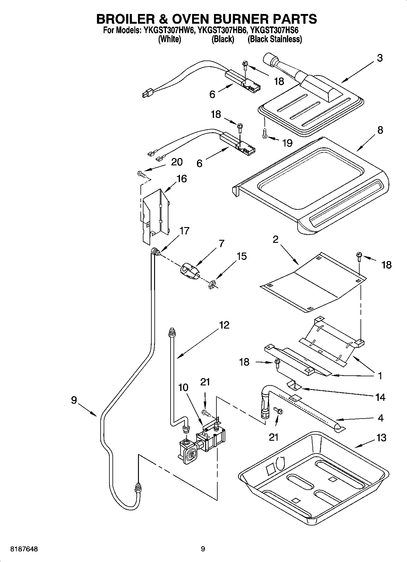06 - BROILER & OVEN BURNER PARTS