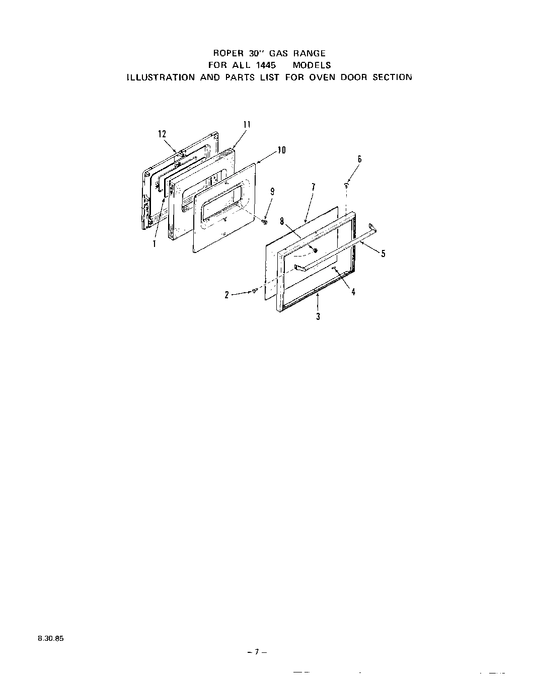 07 - OVEN DOOR
