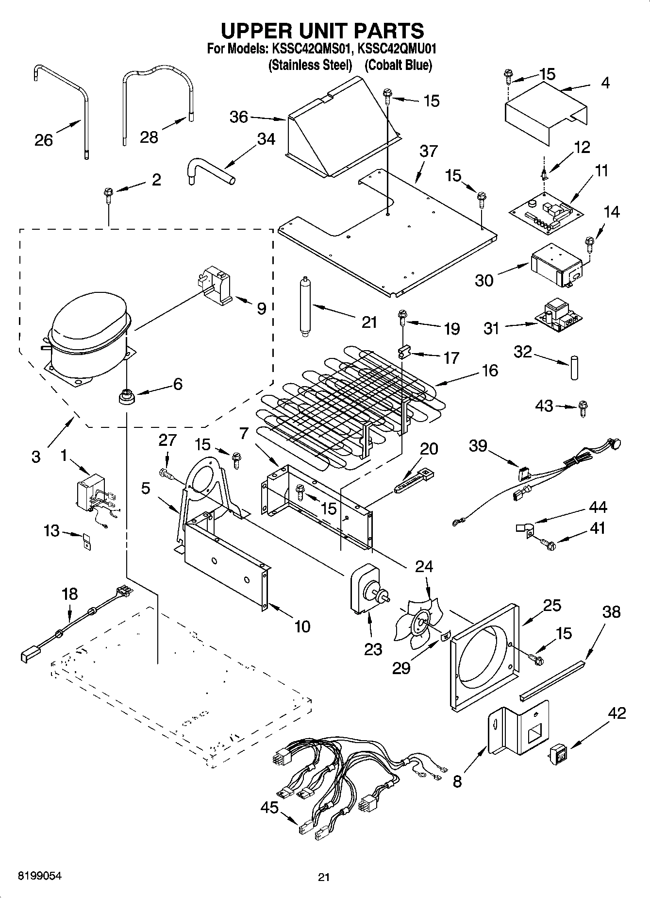 13 - UPPER UNIT PARTS