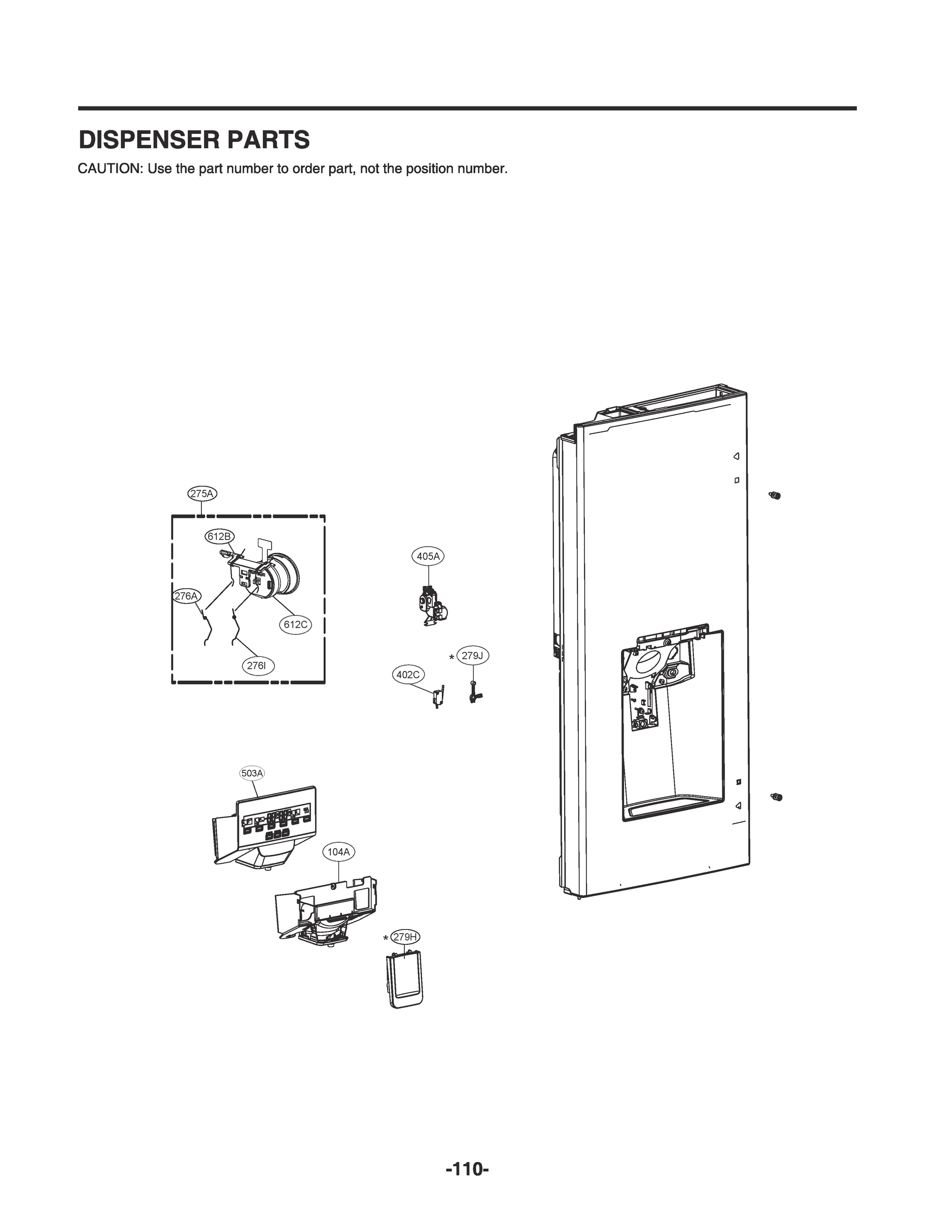 DISPENSER PARTS